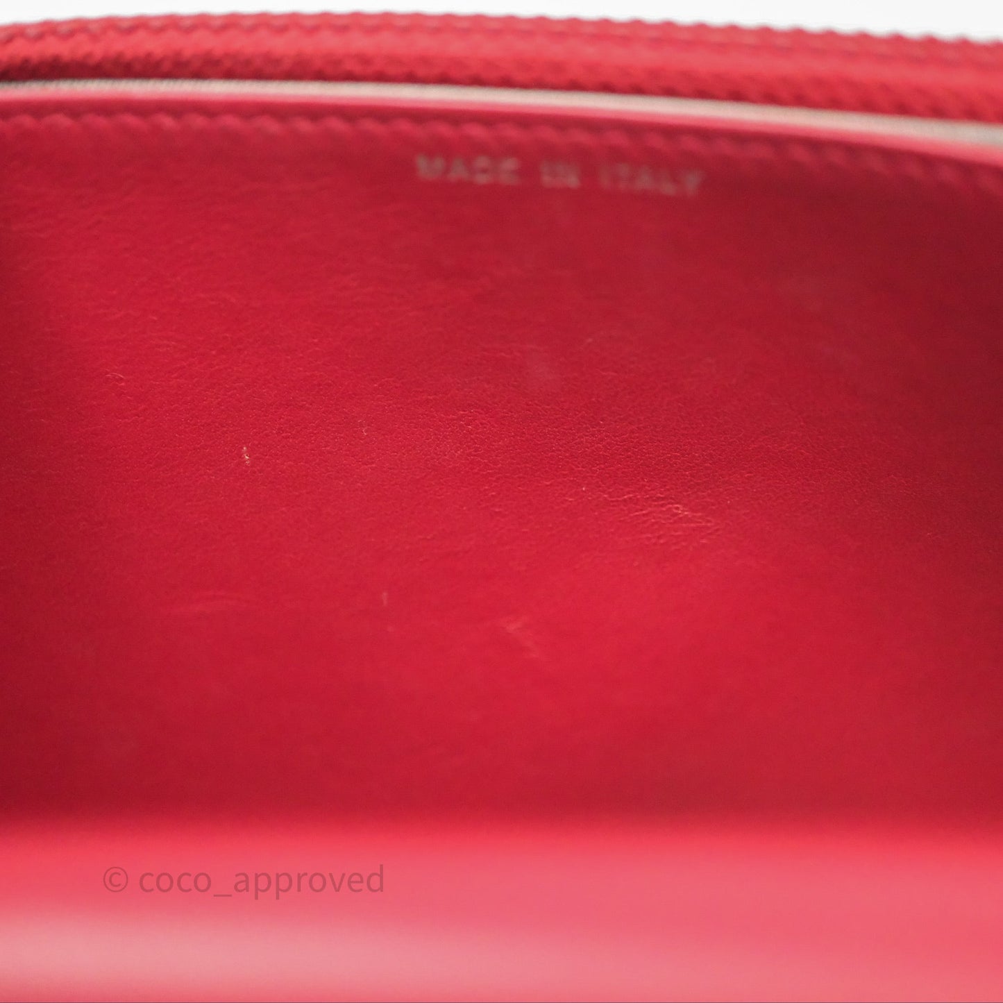 Chanel Boy Wallet on Chain WOC Red Lambskin Dark Silver Hardware