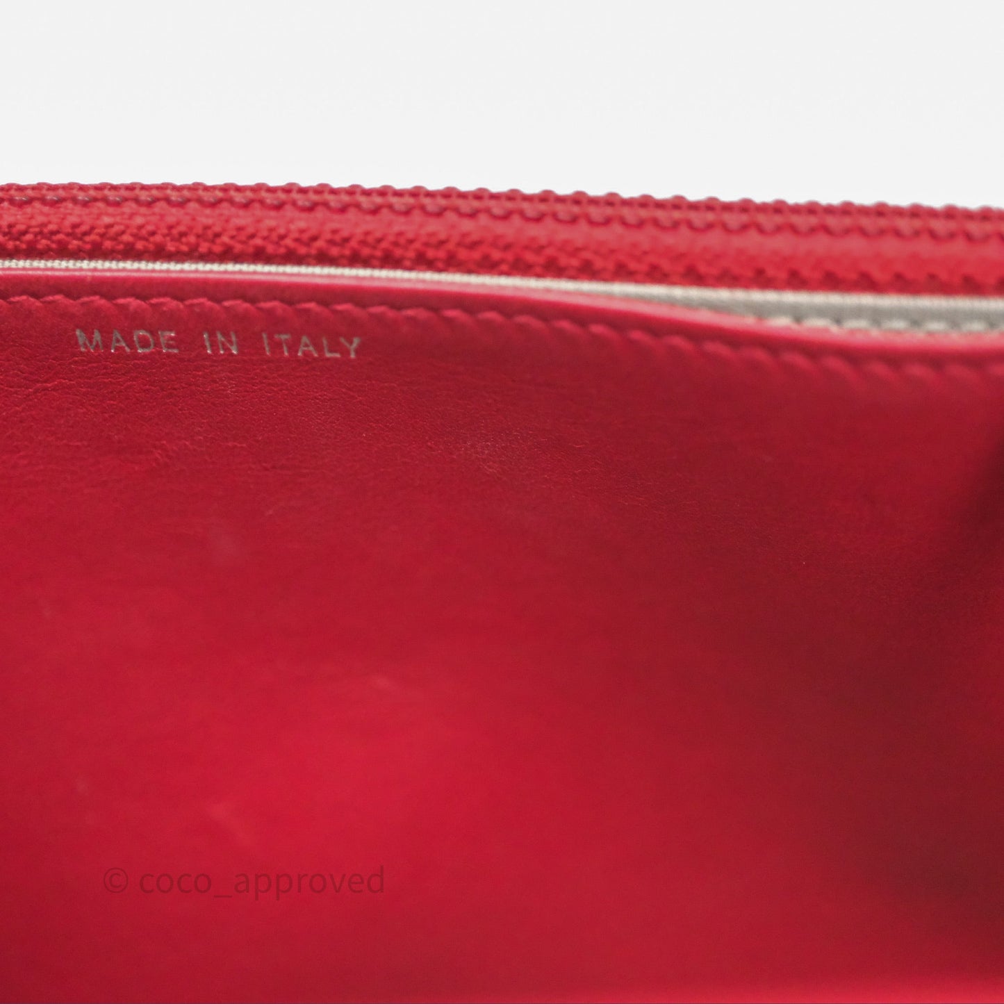 Chanel Boy Wallet on Chain WOC Red Lambskin Dark Silver Hardware