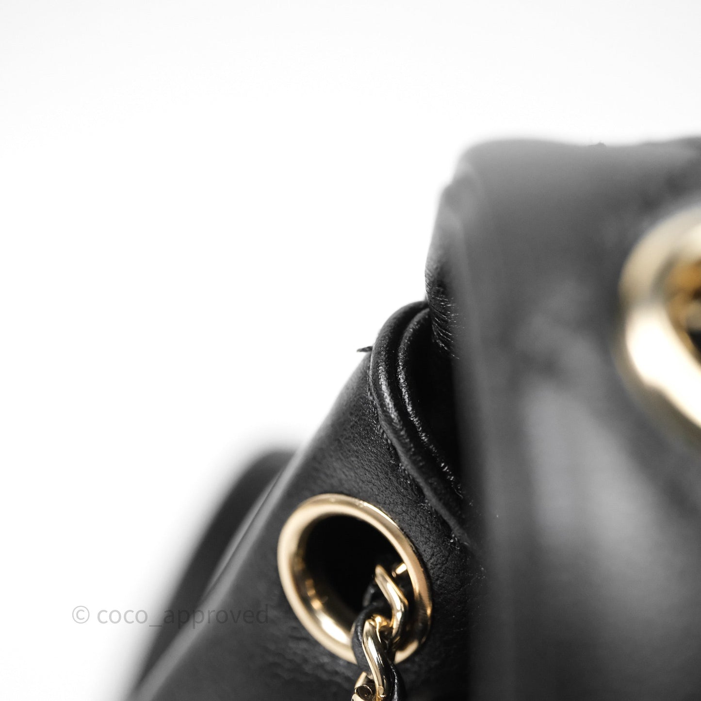 Chanel Mini Duma Backpack Black Calfskin Gold Hardware