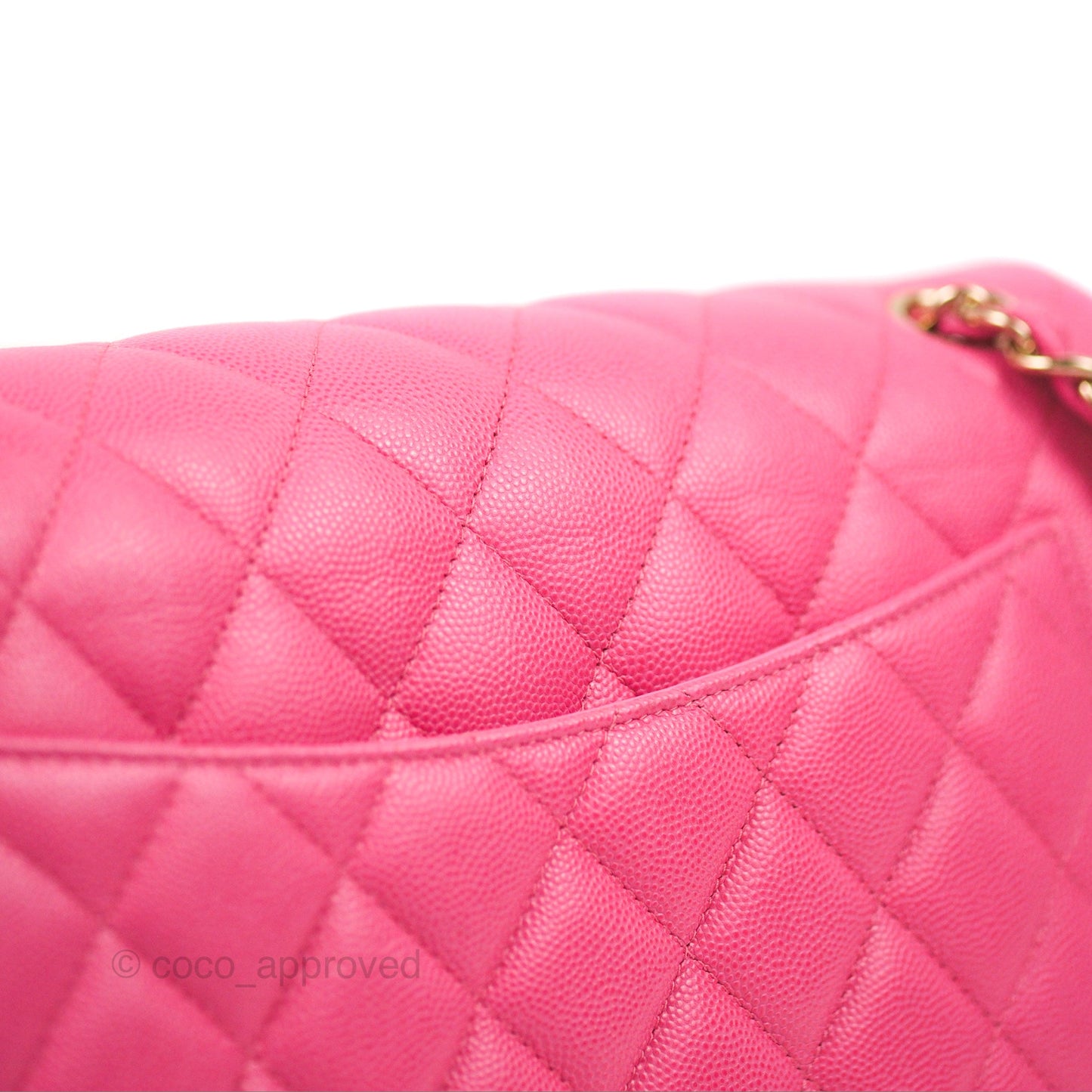Chanel Jumbo Double Flap Pink Caviar Gold Hardware⁣⁣