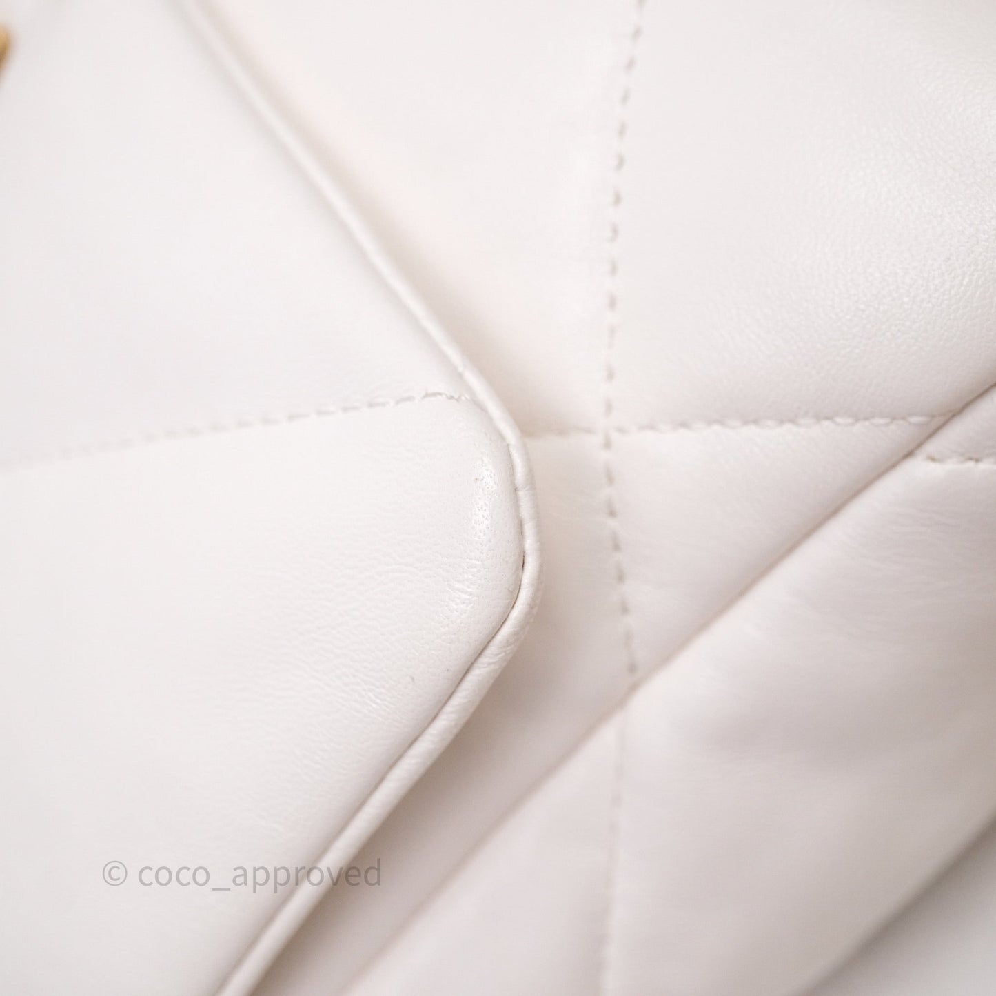 Chanel 19 Small White Mixed Hardware