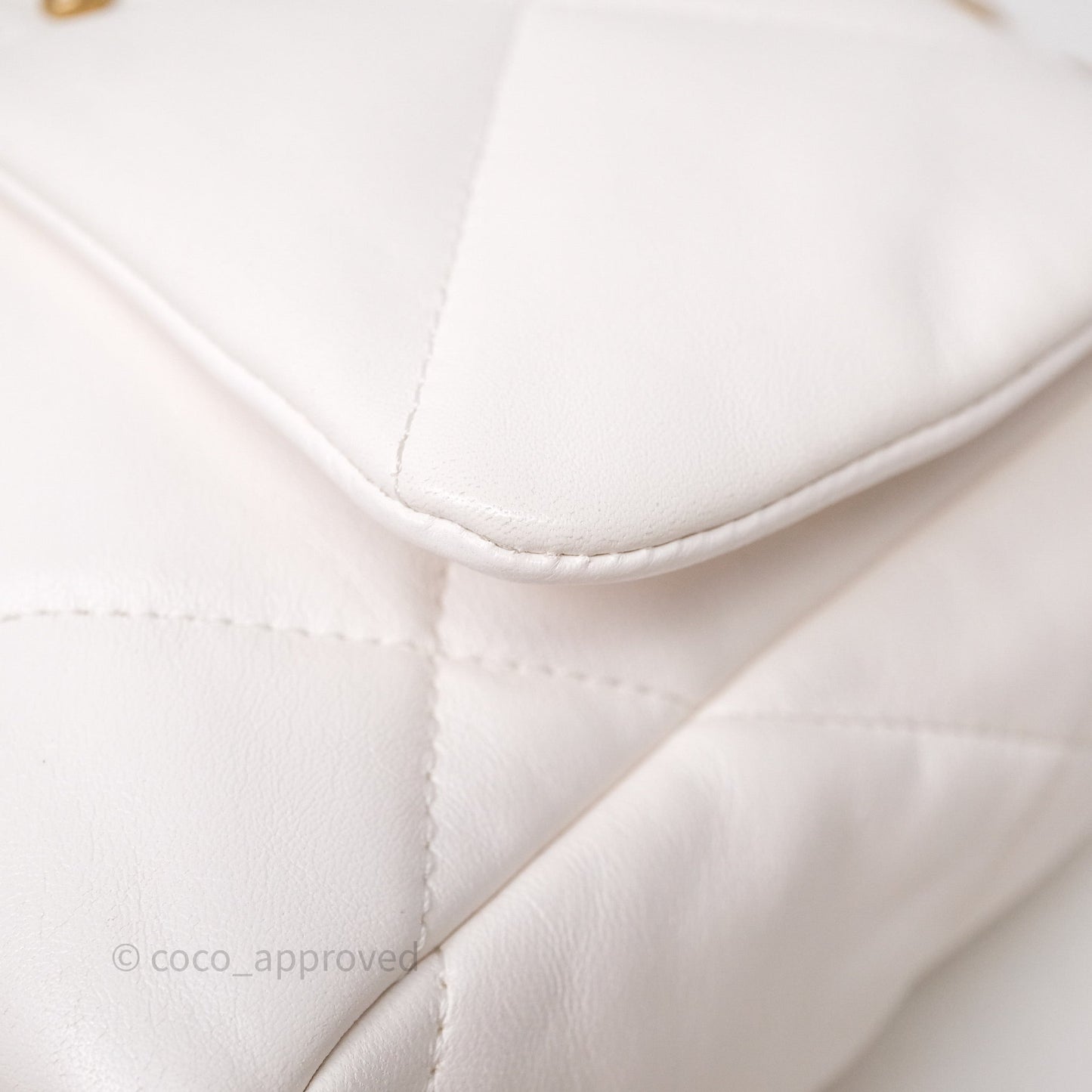 Chanel 19 Small White Mixed Hardware