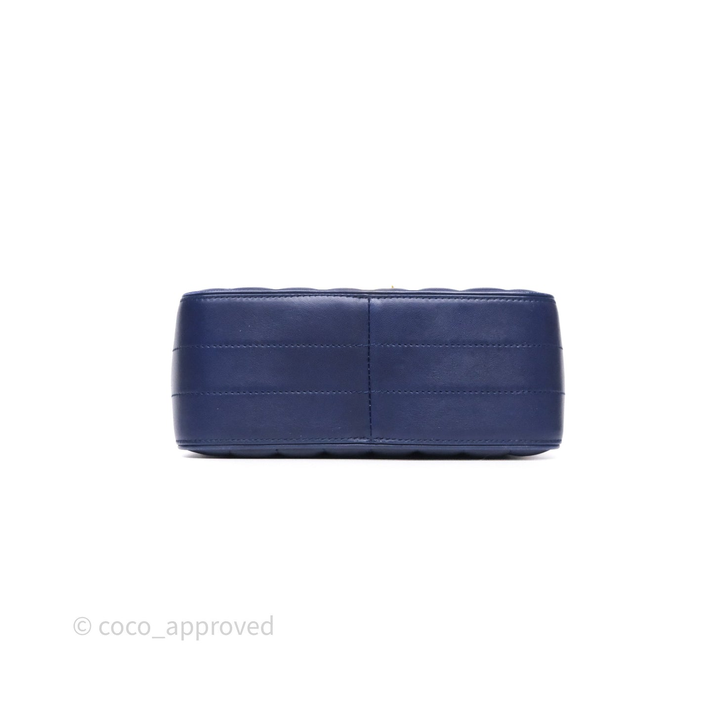 Saint Laurent Medium Vicky Bag Blue Lambskin Gold Hardware