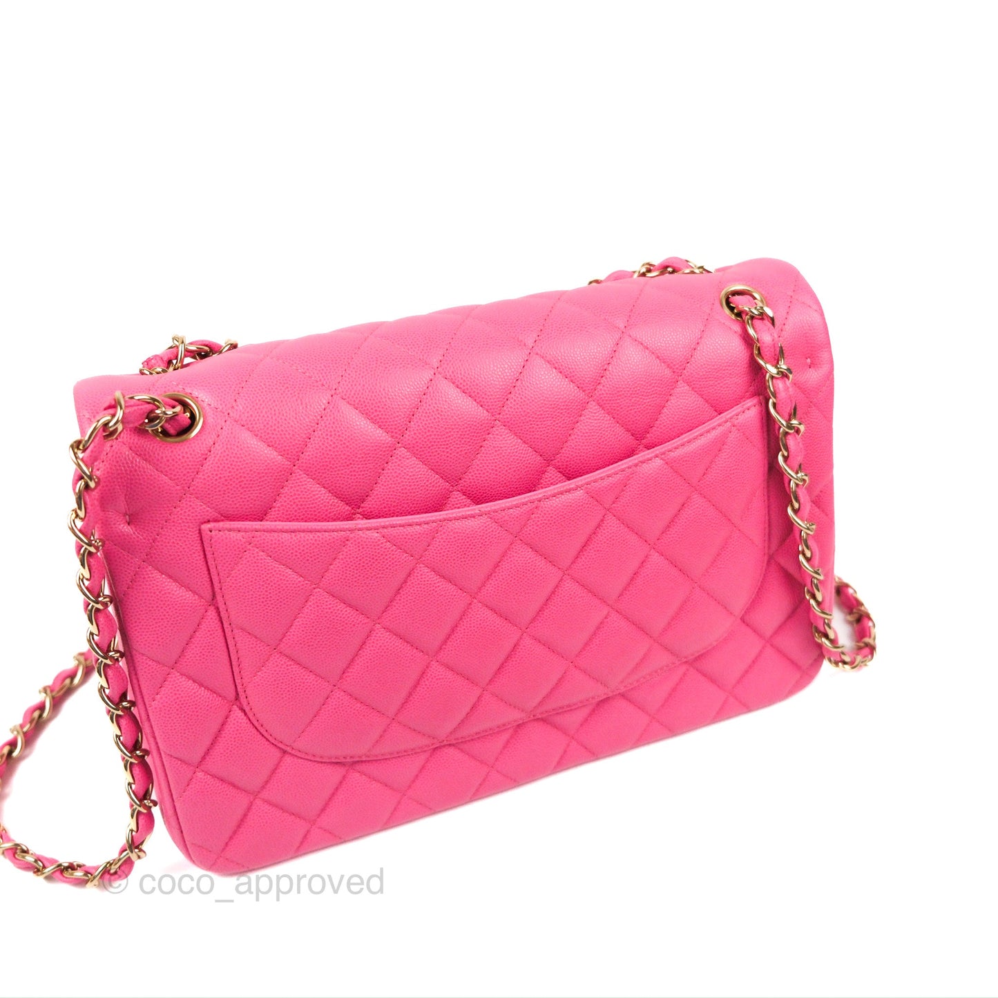 Chanel Jumbo Double Flap Pink Caviar Gold Hardware⁣⁣