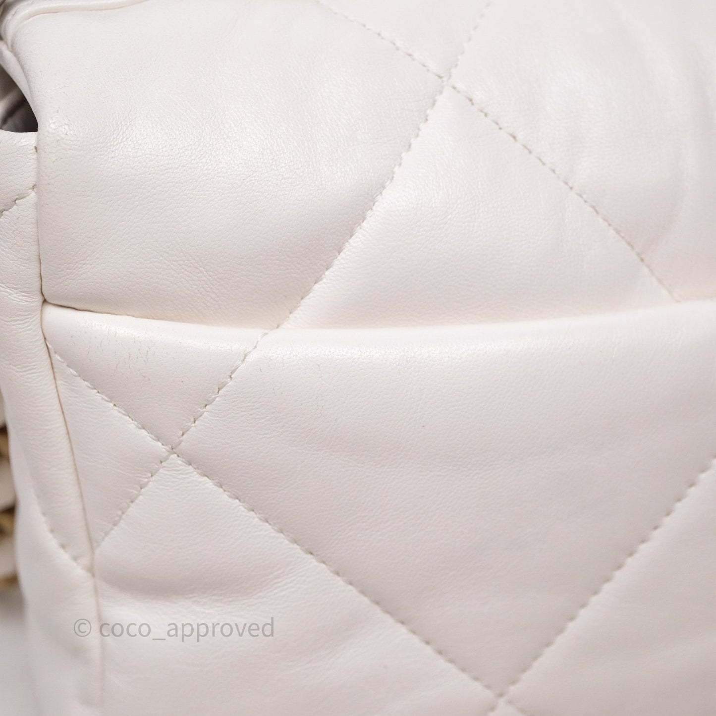 Chanel 19 Small White Mixed Hardware