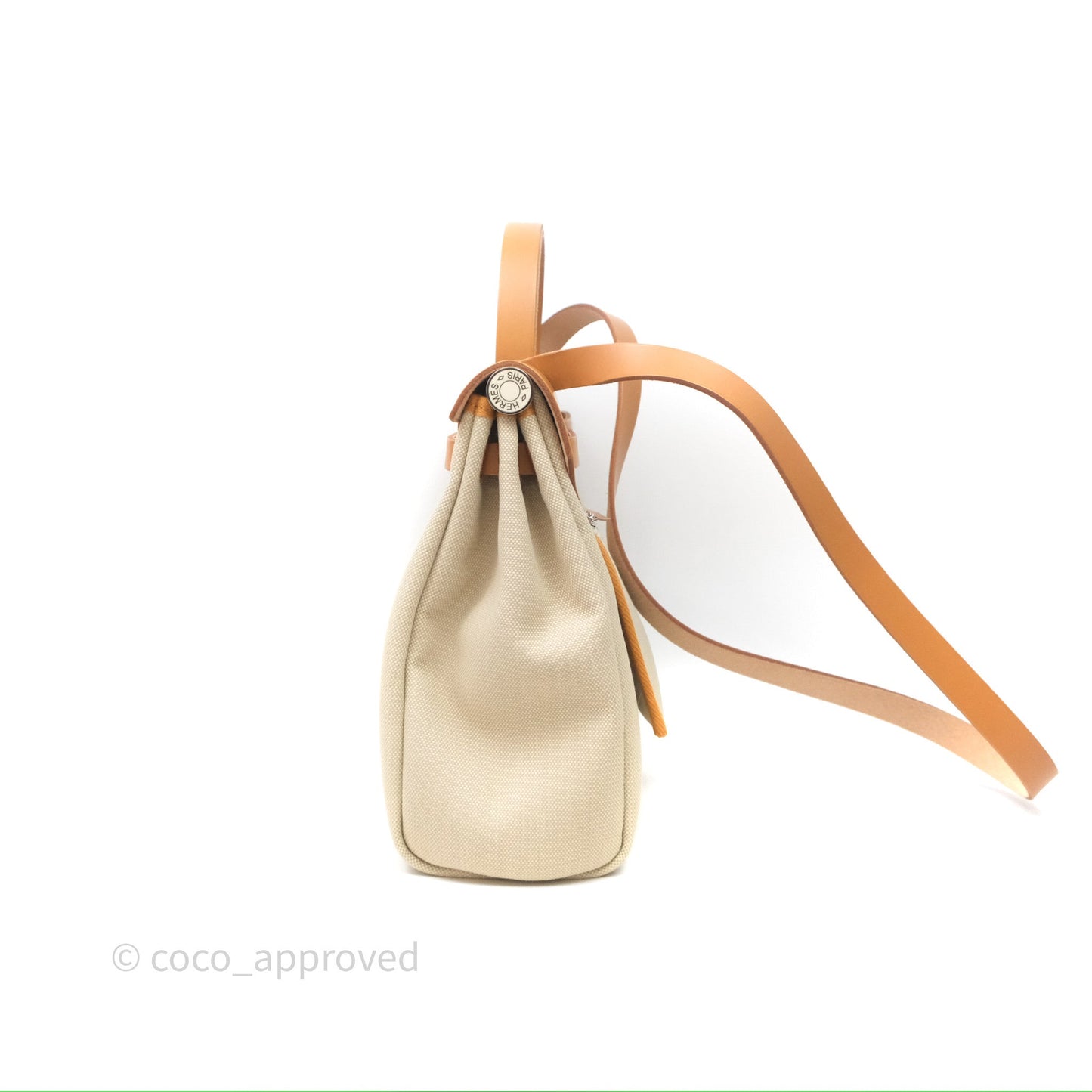Hermès Herbag Zip 31 Retourne Beton/Natural/Nata Canvas