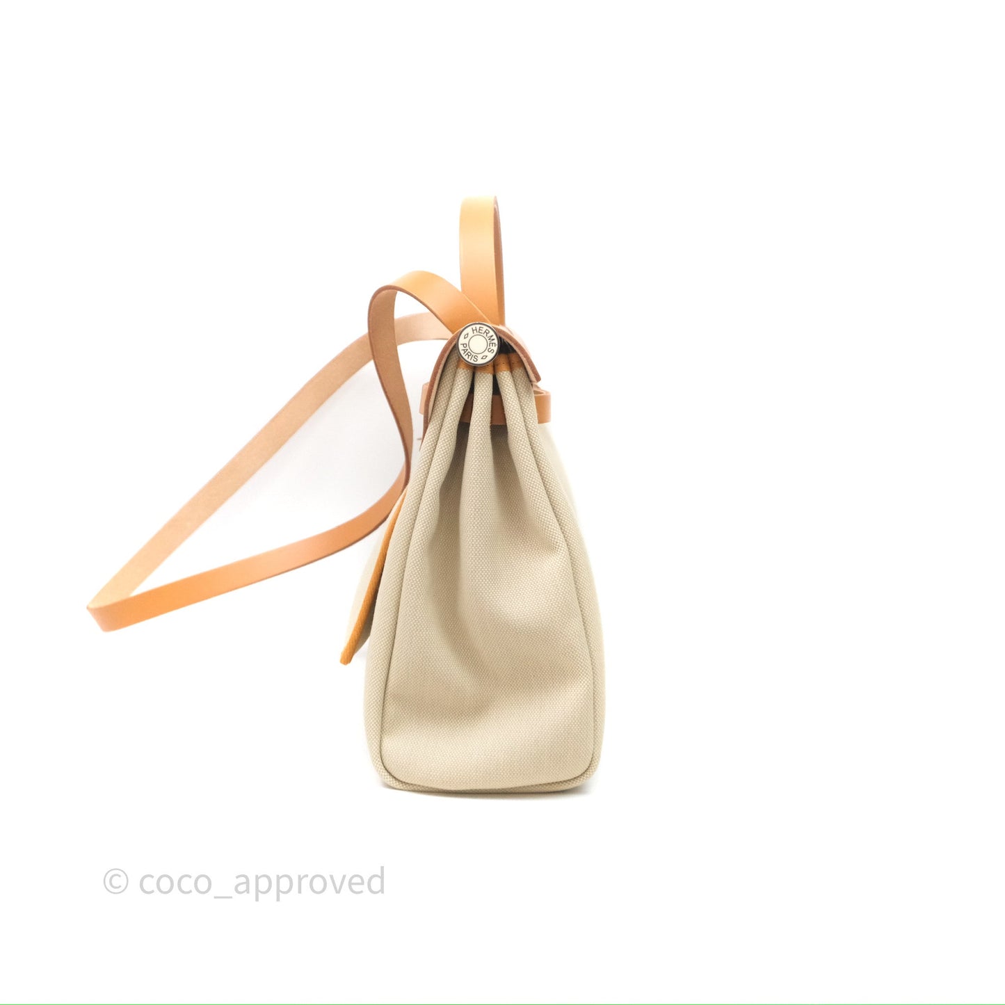 Hermès Herbag Zip 31 Retourne Beton/Natural/Nata Canvas