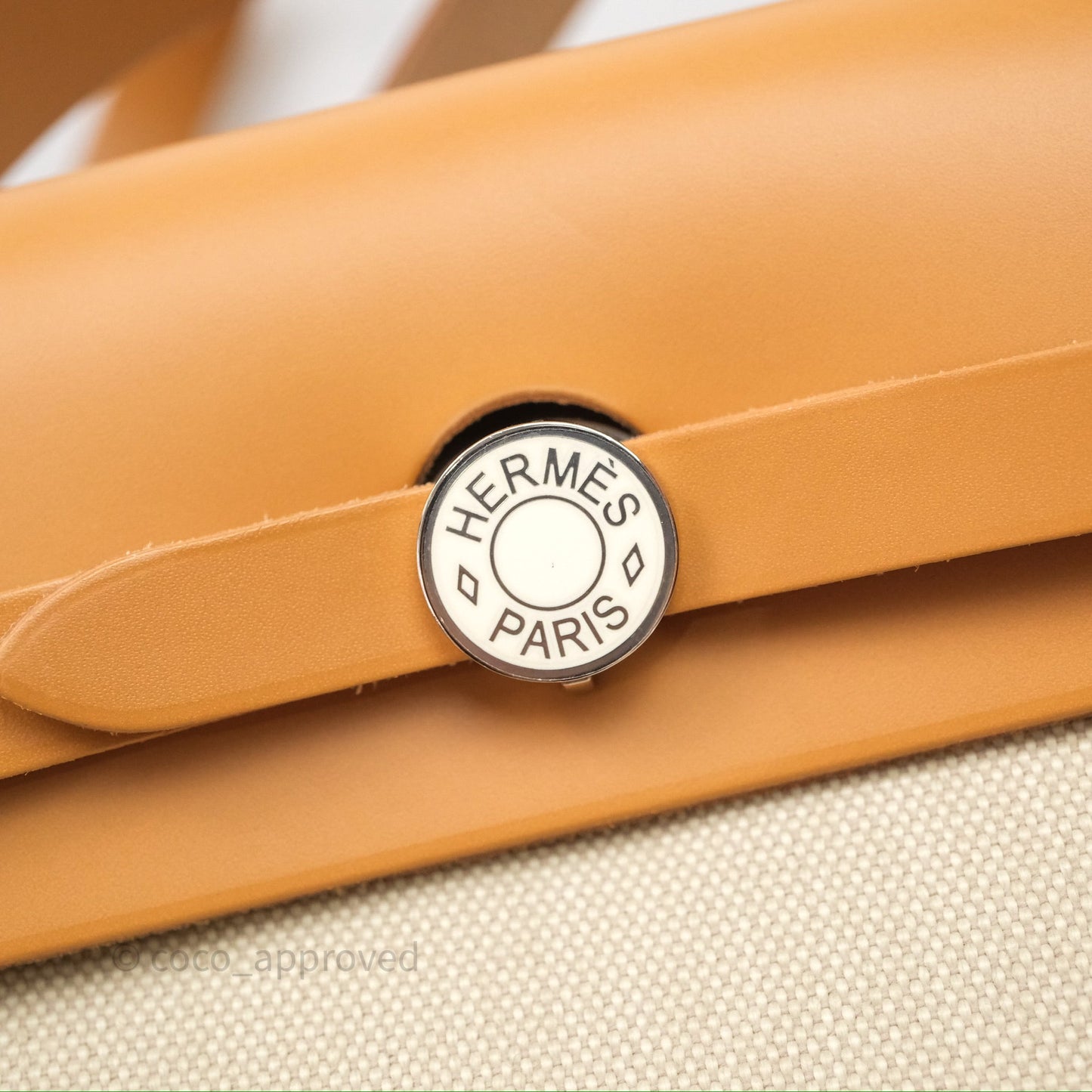 Hermès Herbag Zip 31 Retourne Beton/Natural/Nata Canvas