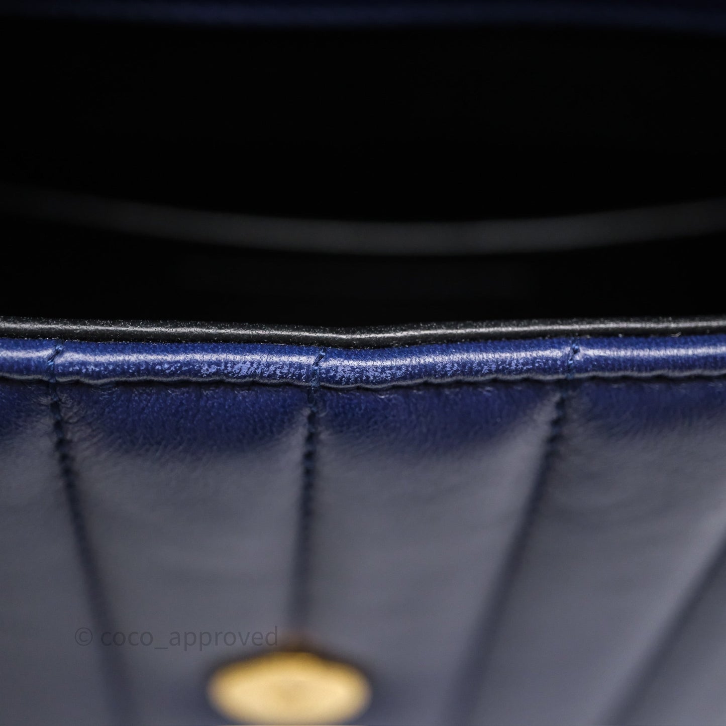 Saint Laurent Medium Vicky Bag Blue Lambskin Gold Hardware