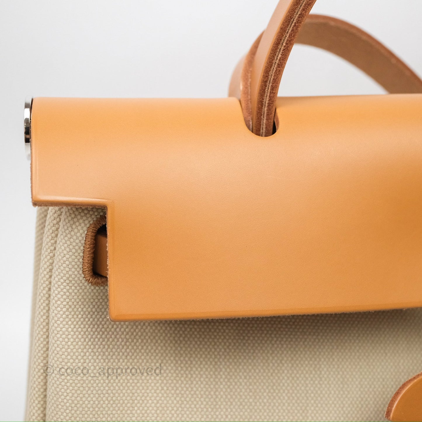 Hermès Herbag Zip 31 Retourne Beton/Natural/Nata Canvas