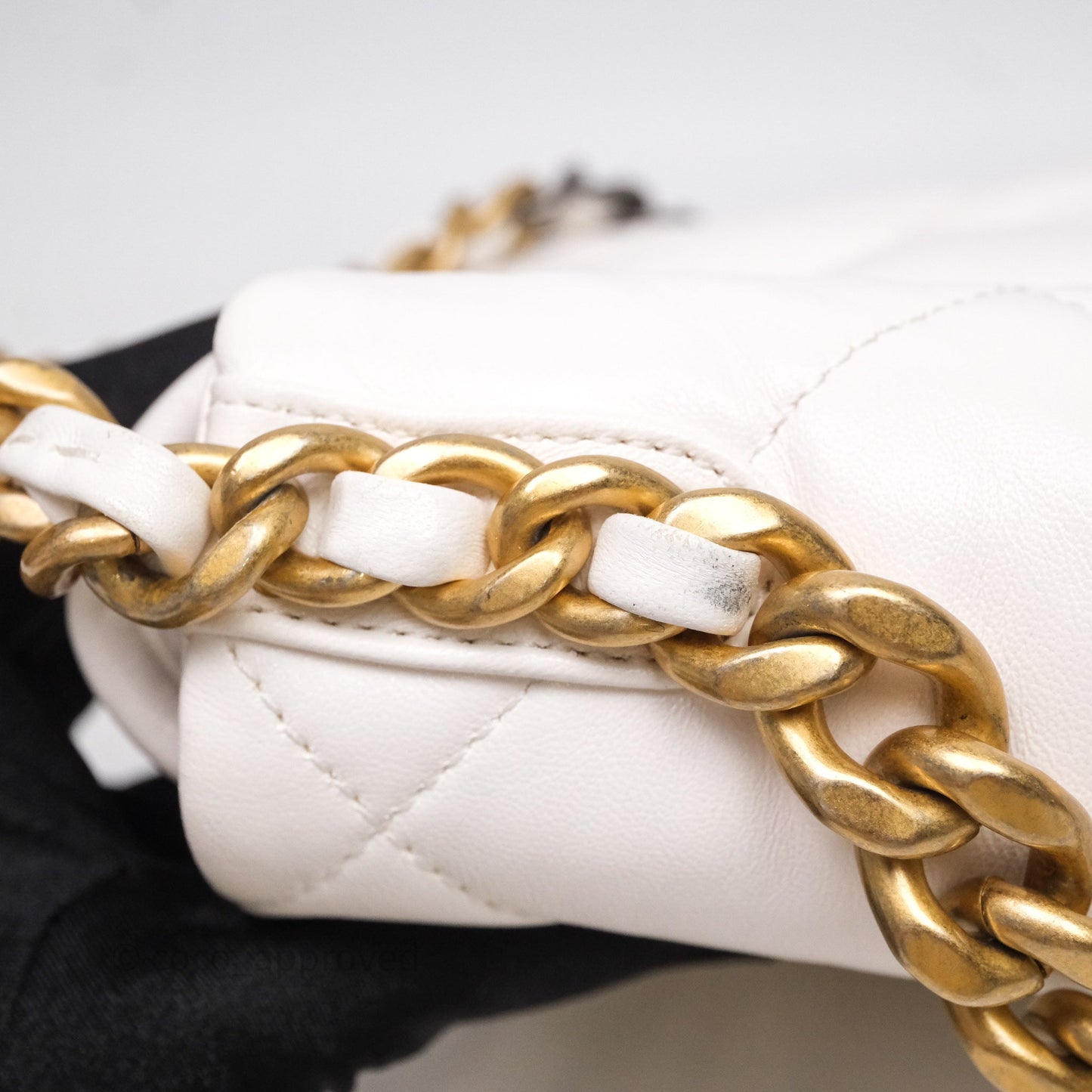 Chanel 19 Small White Mixed Hardware