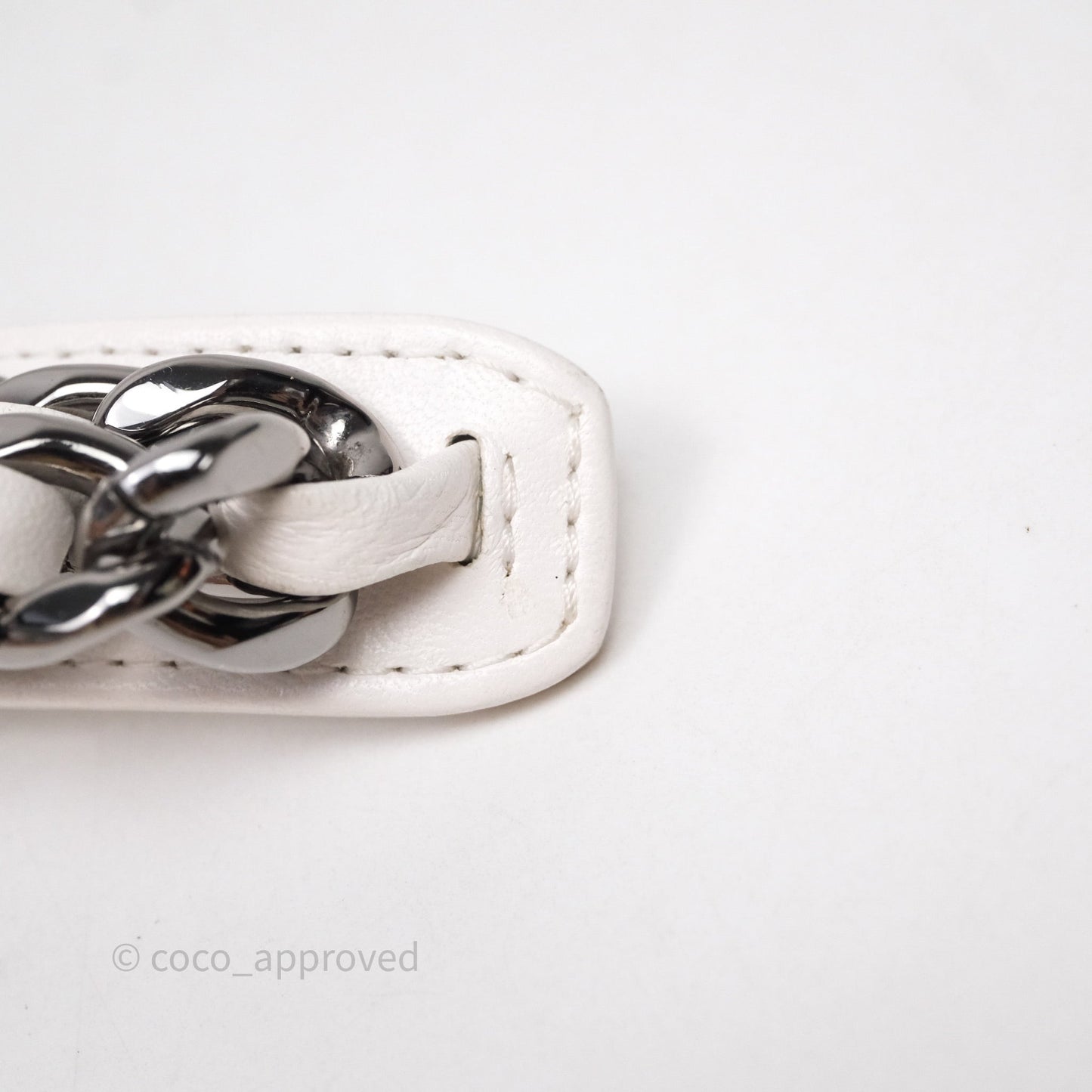 Chanel 19 Small White Mixed Hardware