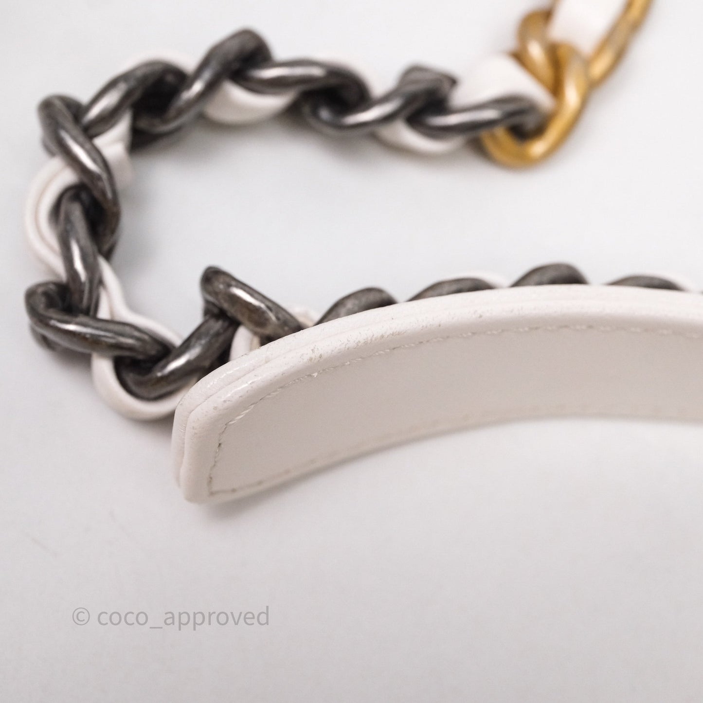 Chanel 19 Small White Mixed Hardware