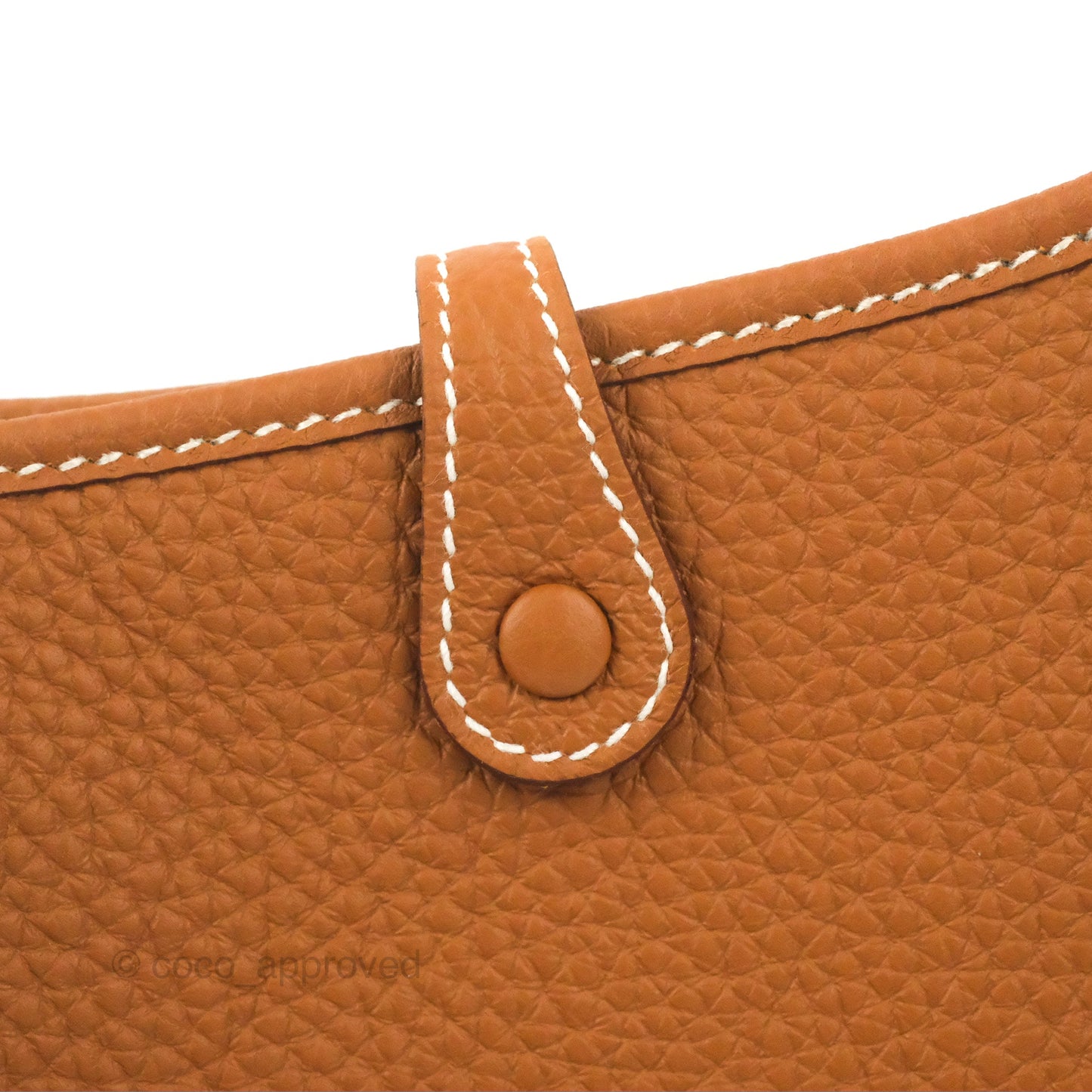 Hermès Mini Evelyne 16 Gold Clemence Palladium Hardware