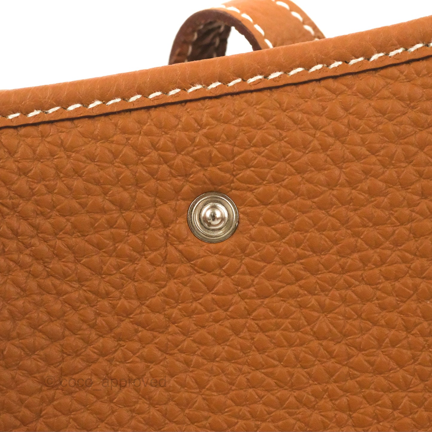 Hermès Mini Evelyne 16 Gold Clemence Palladium Hardware
