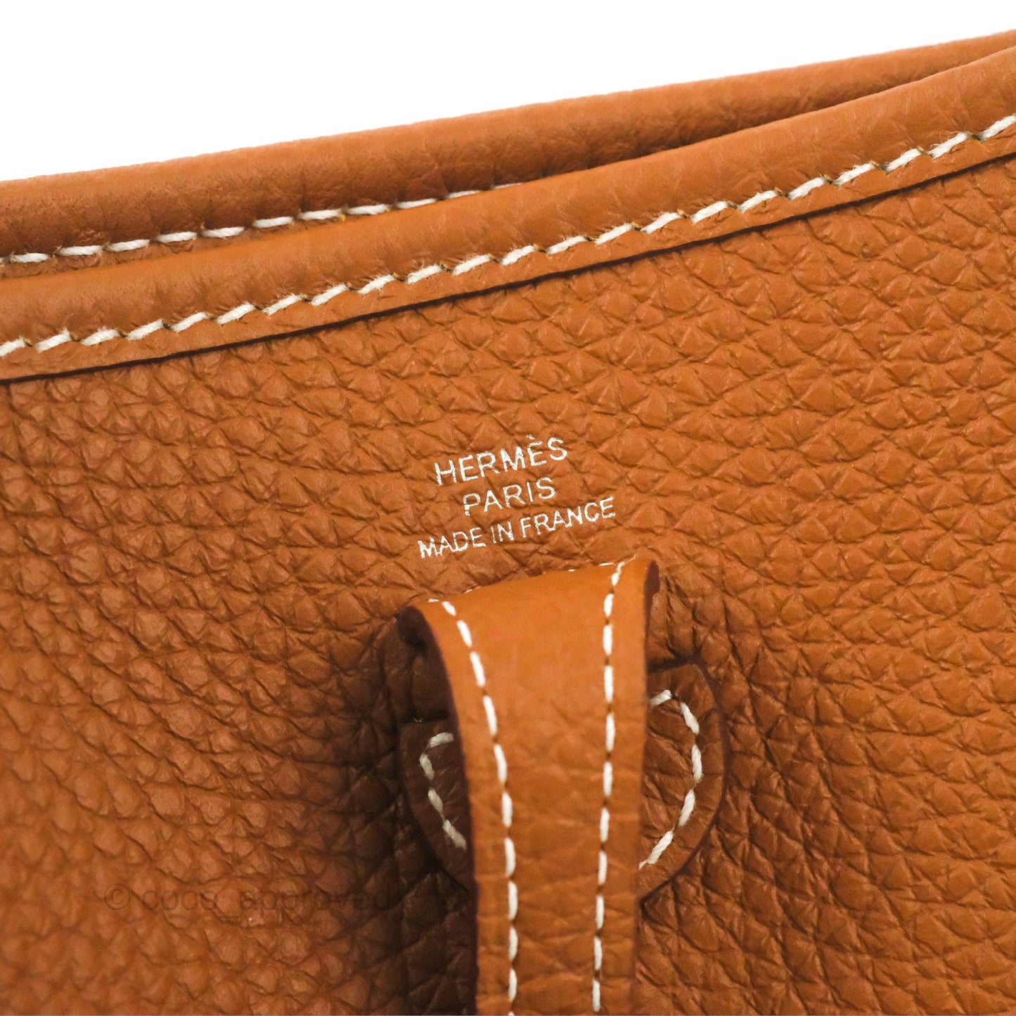 Hermès Mini Evelyne 16 Gold Clemence Palladium Hardware