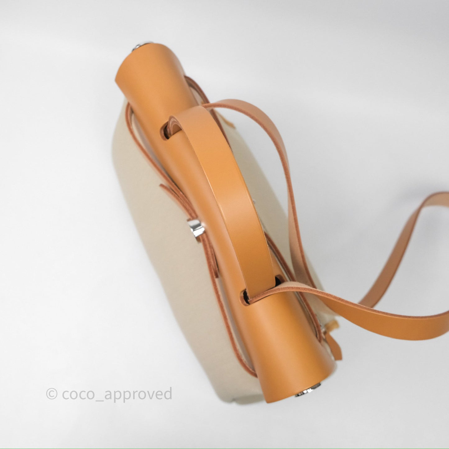 Hermès Herbag Zip 31 Retourne Beton/Natural/Nata Canvas