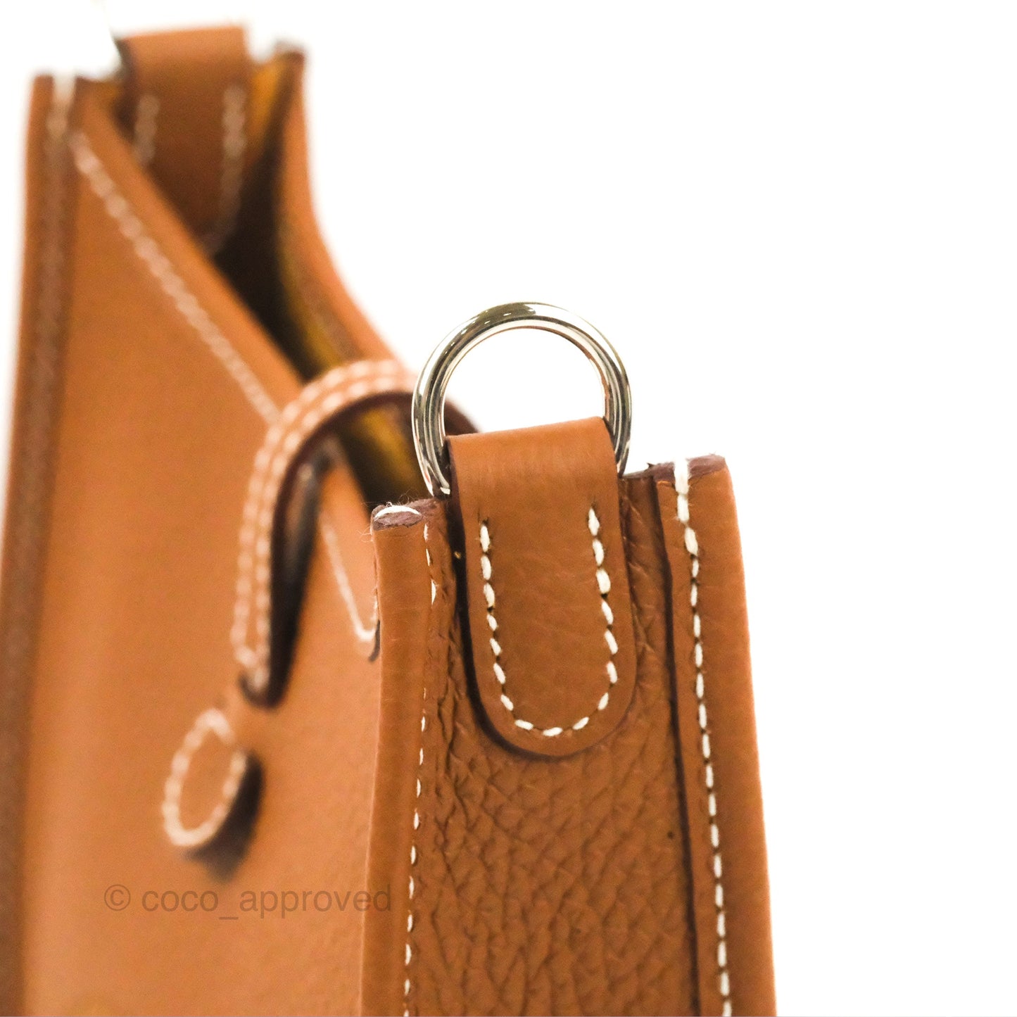 Hermès Mini Evelyne 16 Gold Clemence Palladium Hardware