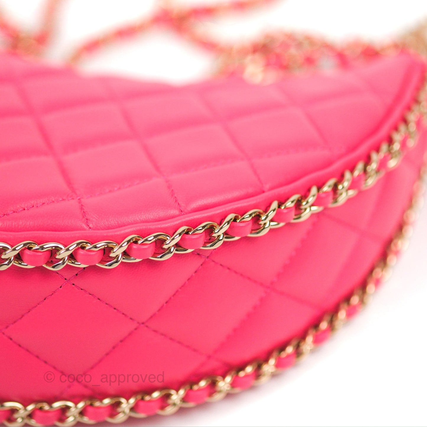 Chanel Small Hobo Bag Pink Lambskin Gold Hardware 23S