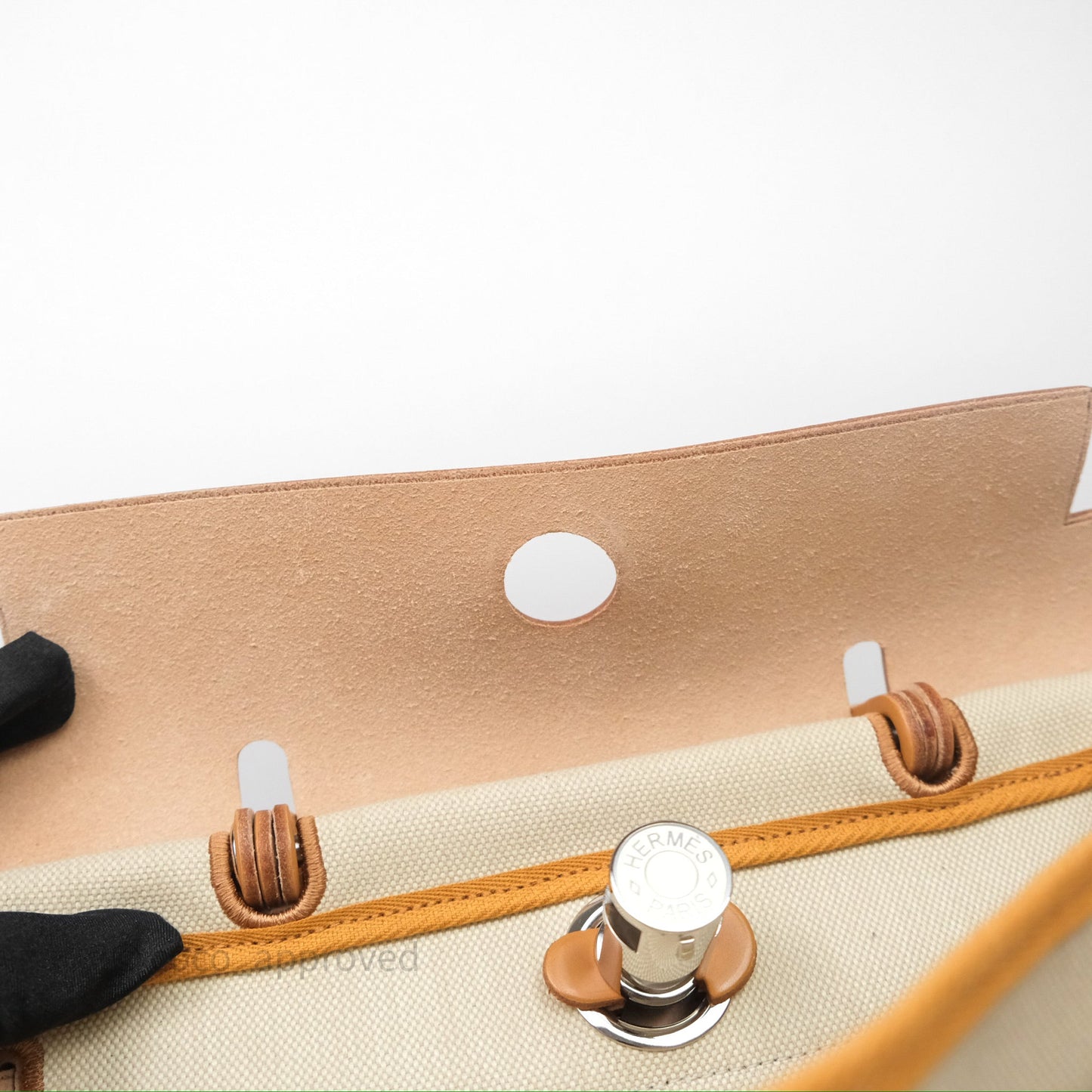 Hermès Herbag Zip 31 Retourne Beton/Natural/Nata Canvas