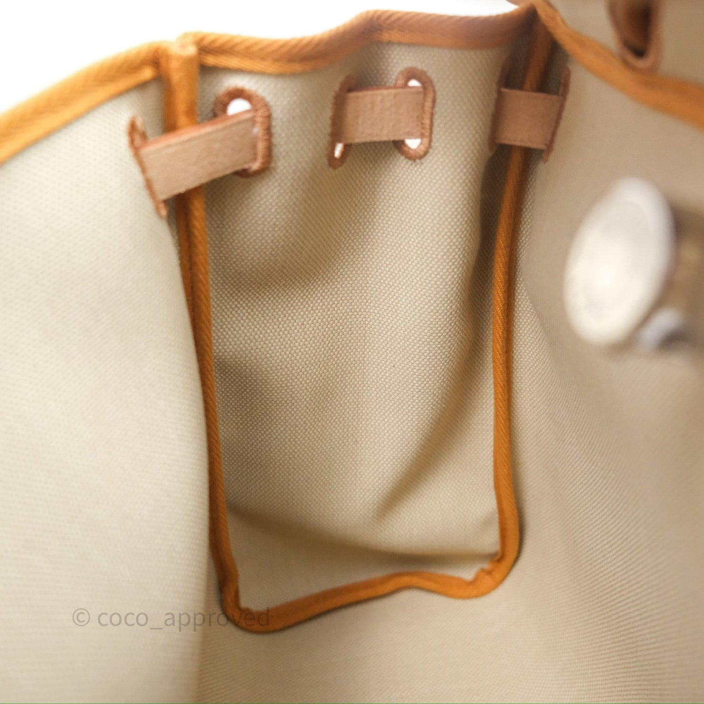 Hermès Herbag Zip 31 Retourne Beton/Natural/Nata Canvas