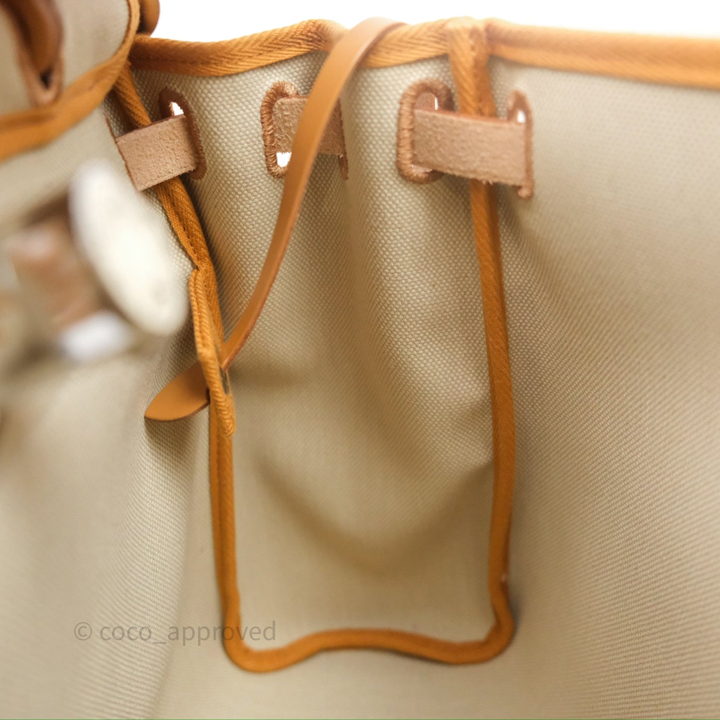 Hermès Herbag Zip 31 Retourne Beton/Natural/Nata Canvas