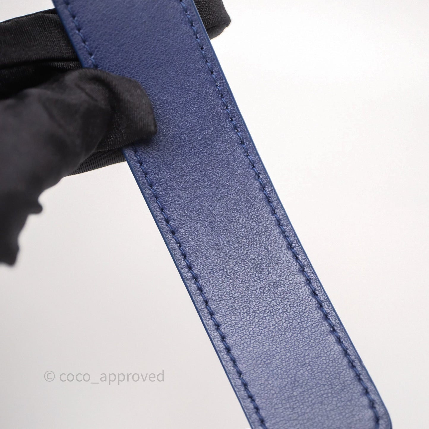 Saint Laurent Medium Vicky Bag Blue Lambskin Gold Hardware