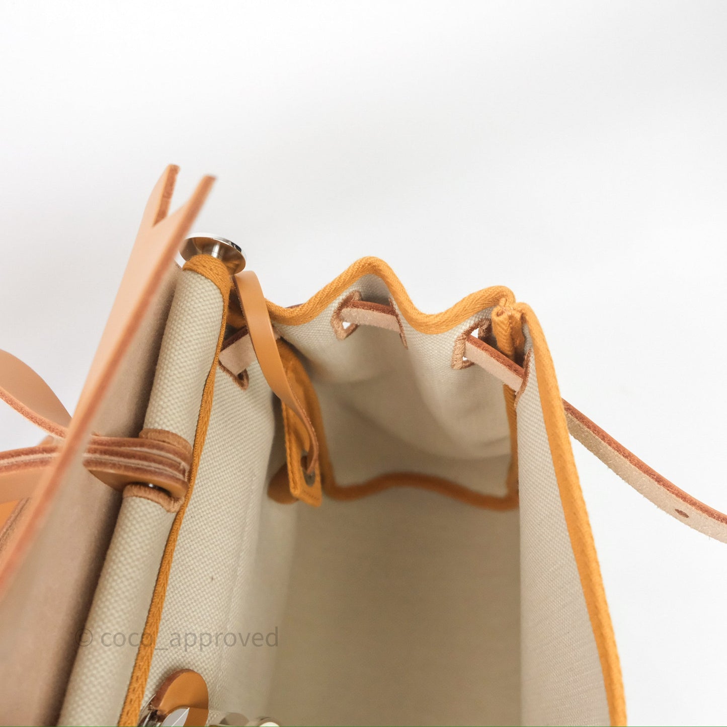 Hermès Herbag Zip 31 Retourne Beton/Natural/Nata Canvas