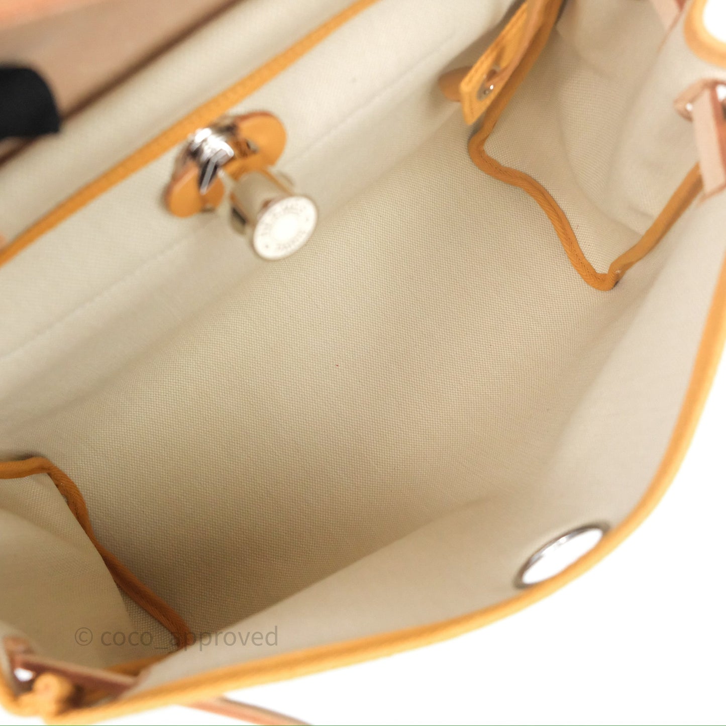 Hermès Herbag Zip 31 Retourne Beton/Natural/Nata Canvas