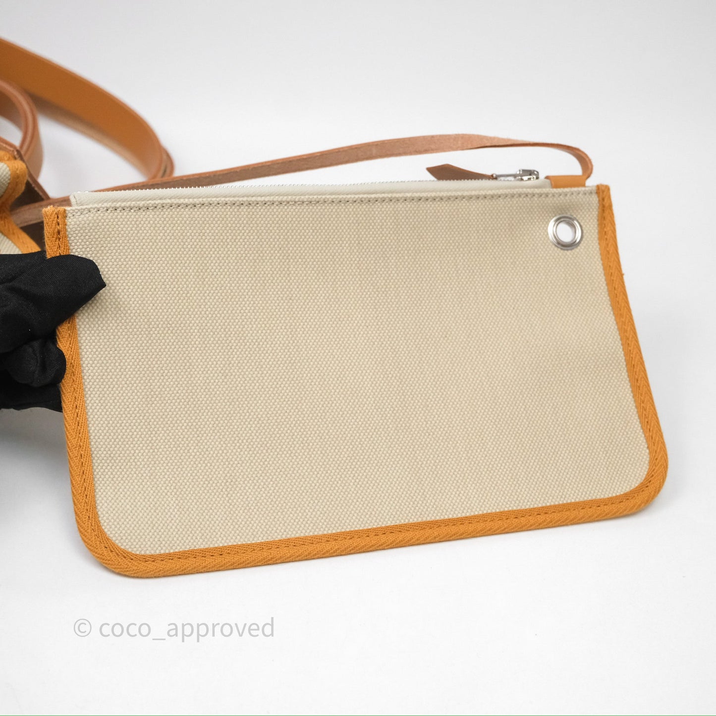 Hermès Herbag Zip 31 Retourne Beton/Natural/Nata Canvas