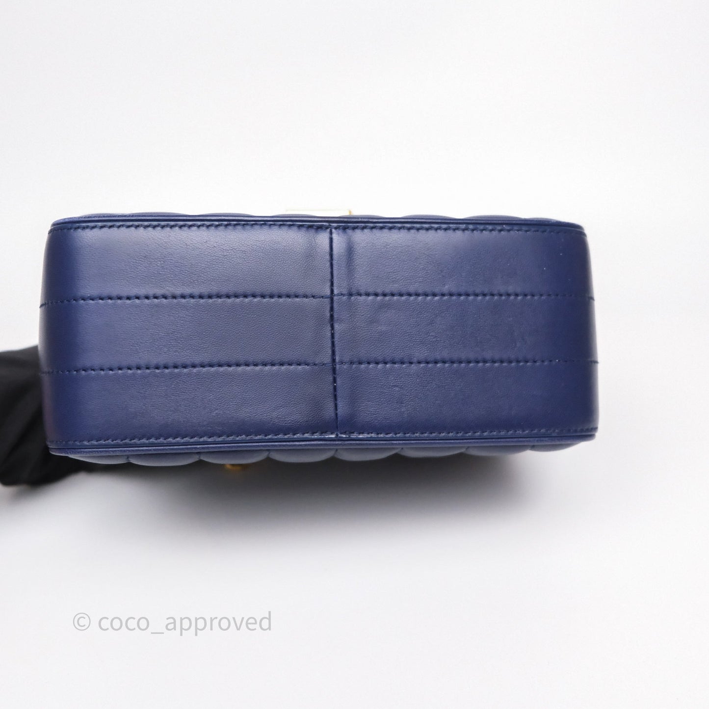 Saint Laurent Medium Vicky Bag Blue Lambskin Gold Hardware