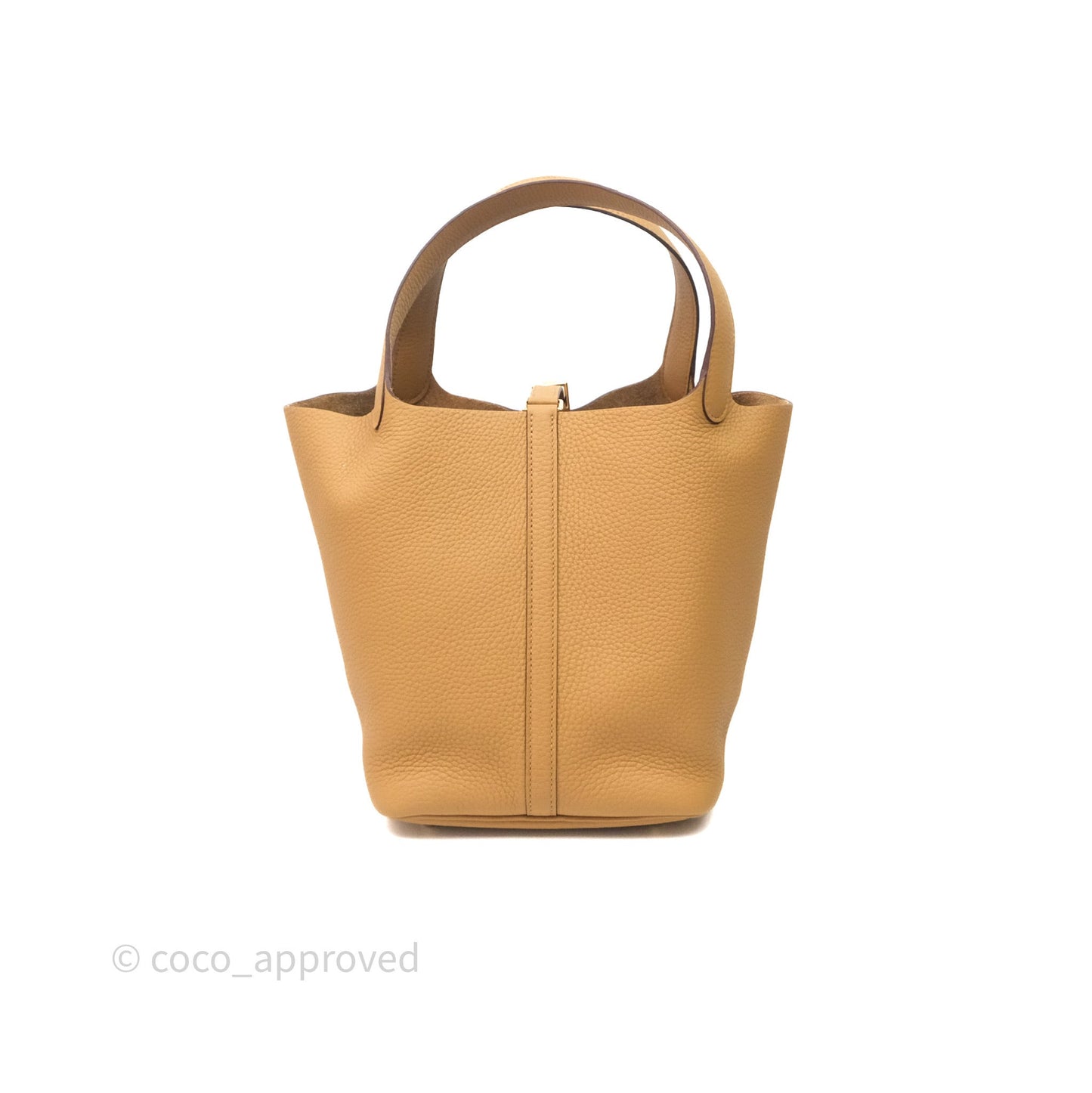 Hermès Picotin 22 Biscuit 48 Clemence Gold Hardware