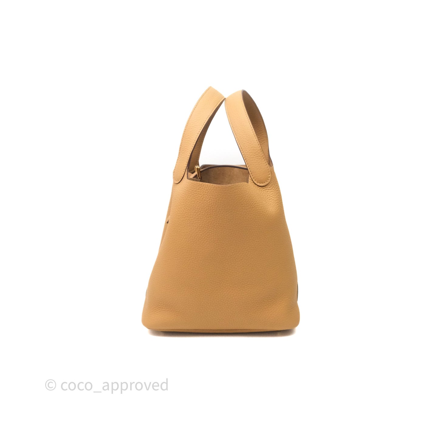 Hermès Picotin 22 Biscuit 48 Clemence Gold Hardware