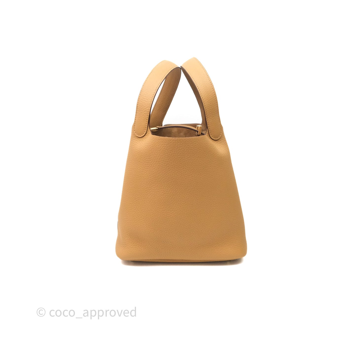 Hermès Picotin 22 Biscuit 48 Clemence Gold Hardware