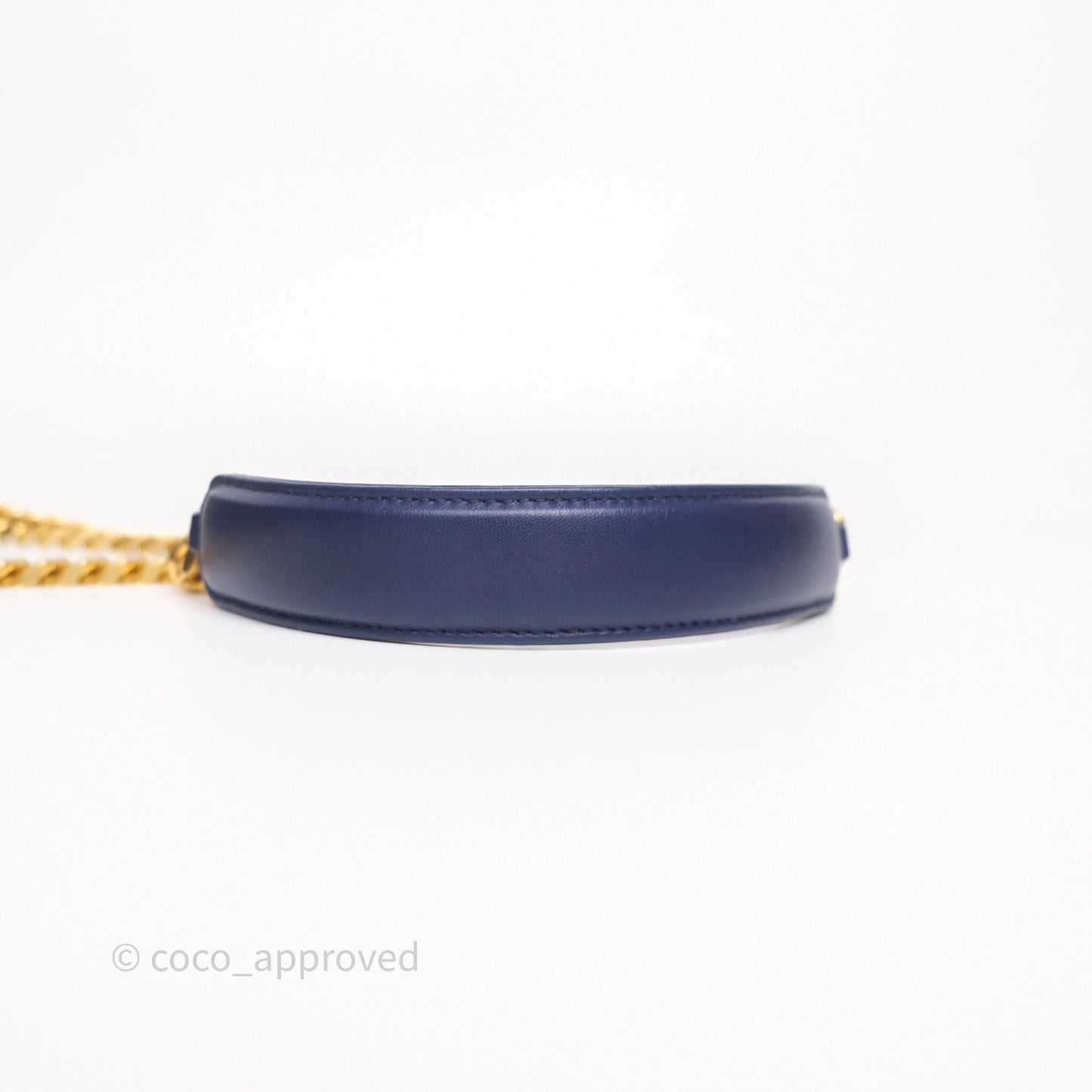 Saint Laurent Medium Vicky Bag Blue Lambskin Gold Hardware
