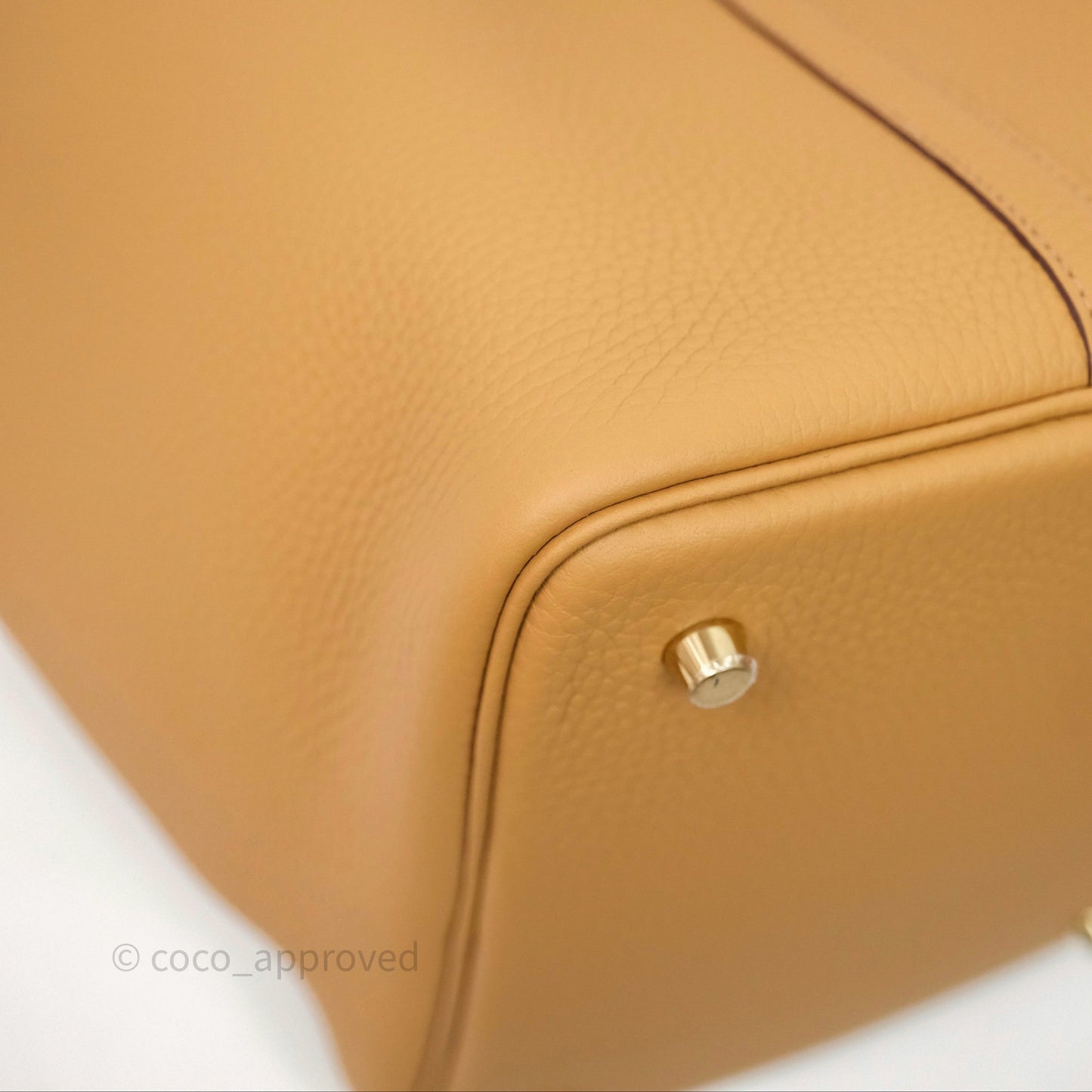 Hermès Picotin 22 Biscuit 48 Clemence Gold Hardware