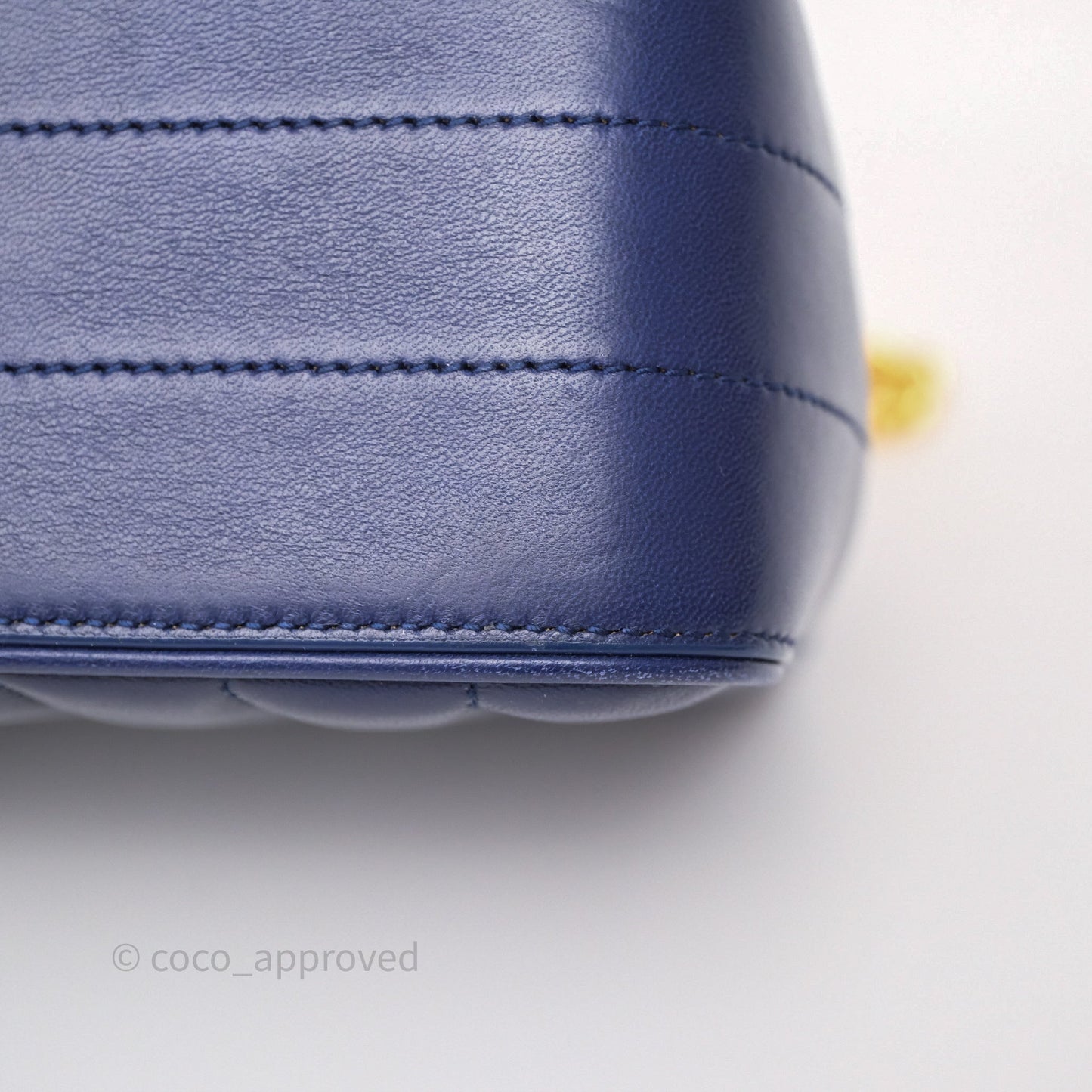 Saint Laurent Medium Vicky Bag Blue Lambskin Gold Hardware