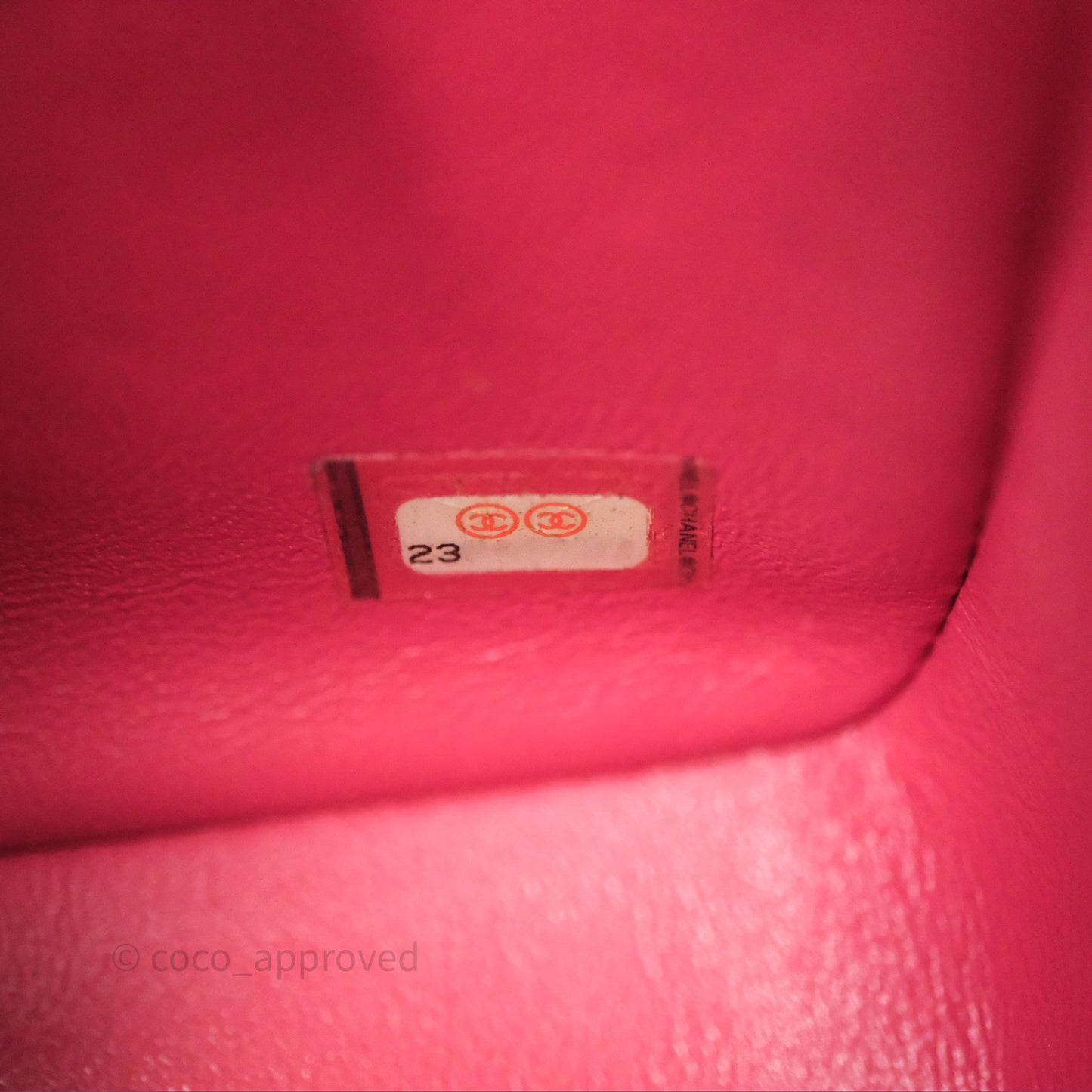 Chanel Quilted Mini Square Pink Caviar Gold Hardware