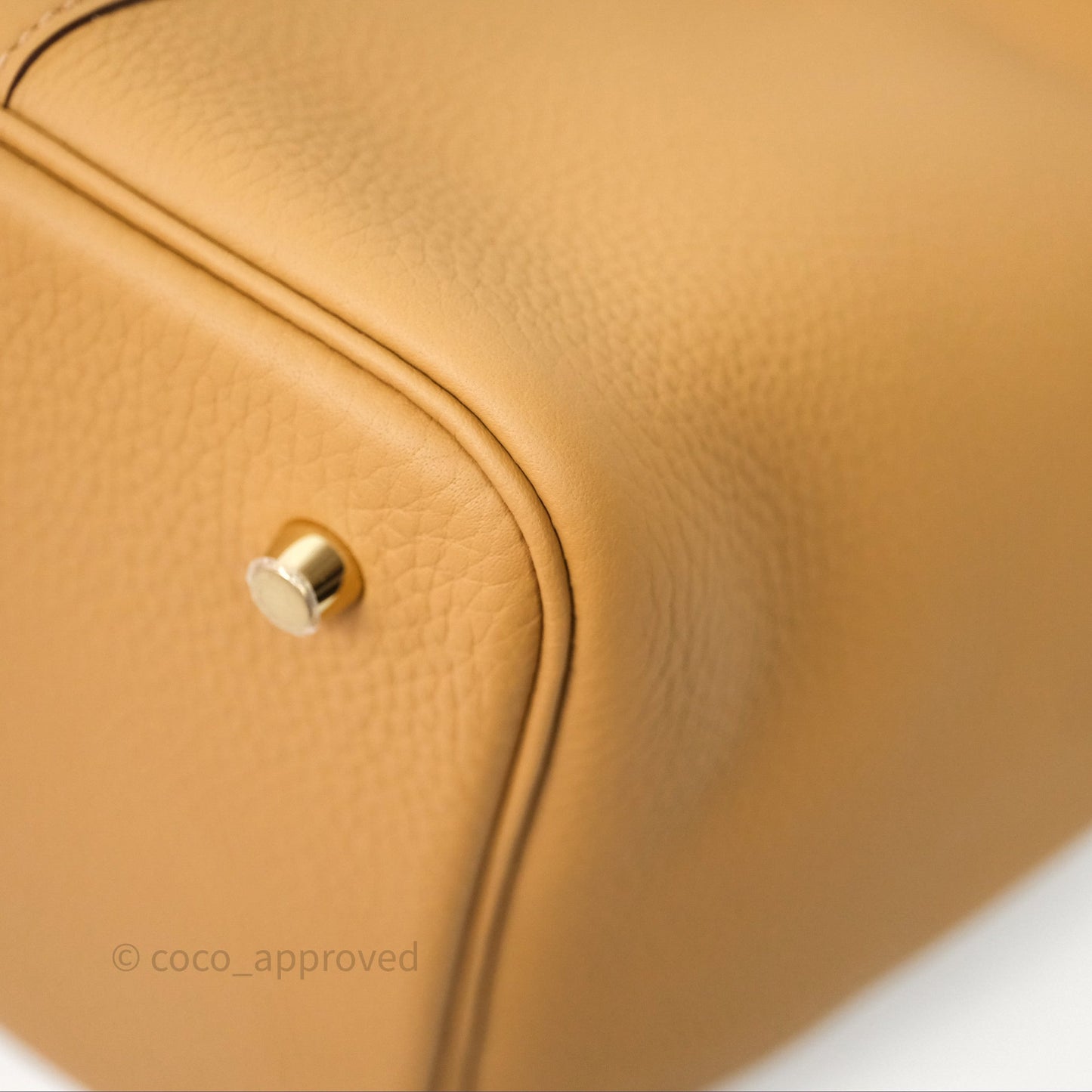 Hermès Picotin 22 Biscuit 48 Clemence Gold Hardware