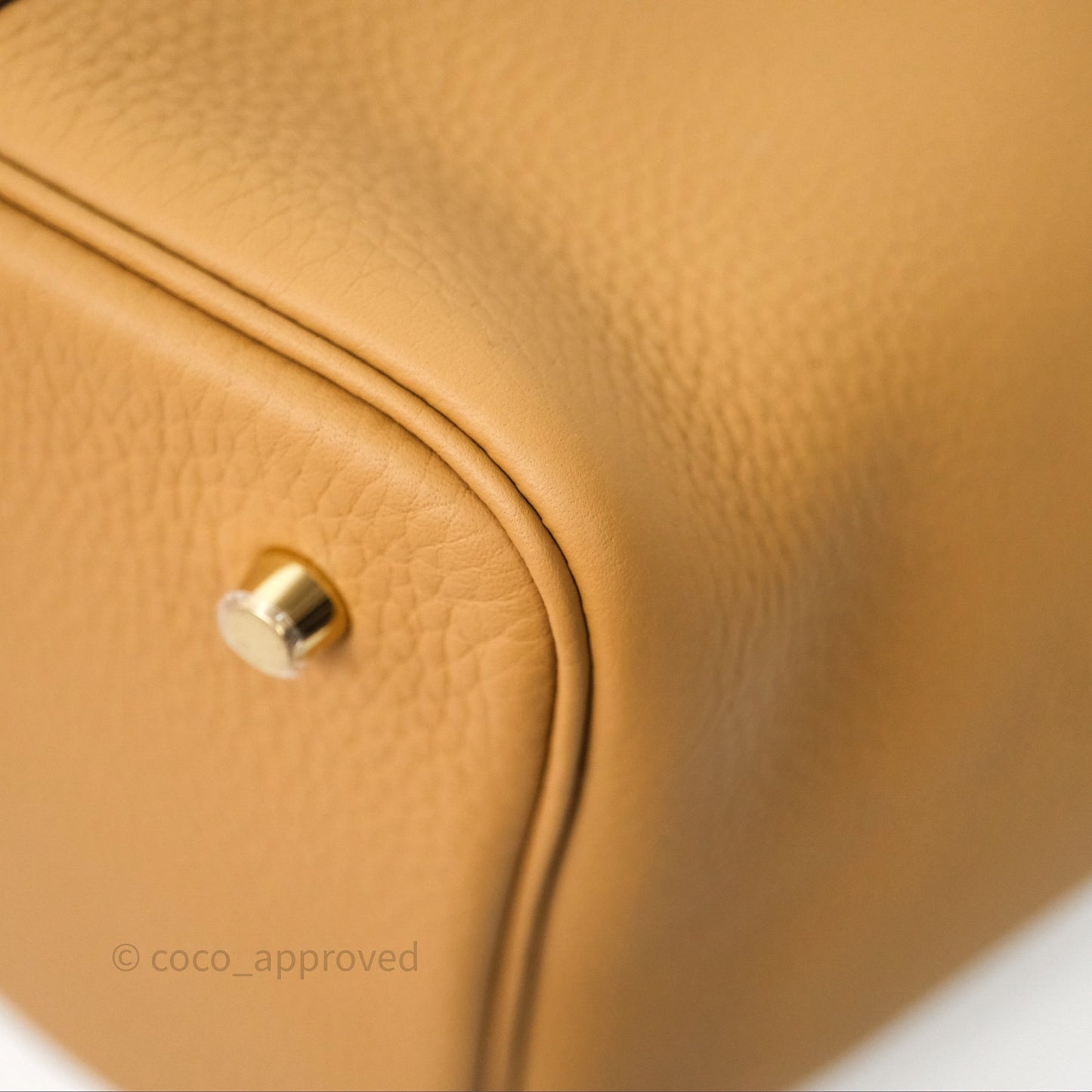 Hermès Picotin 22 Biscuit 48 Clemence Gold Hardware