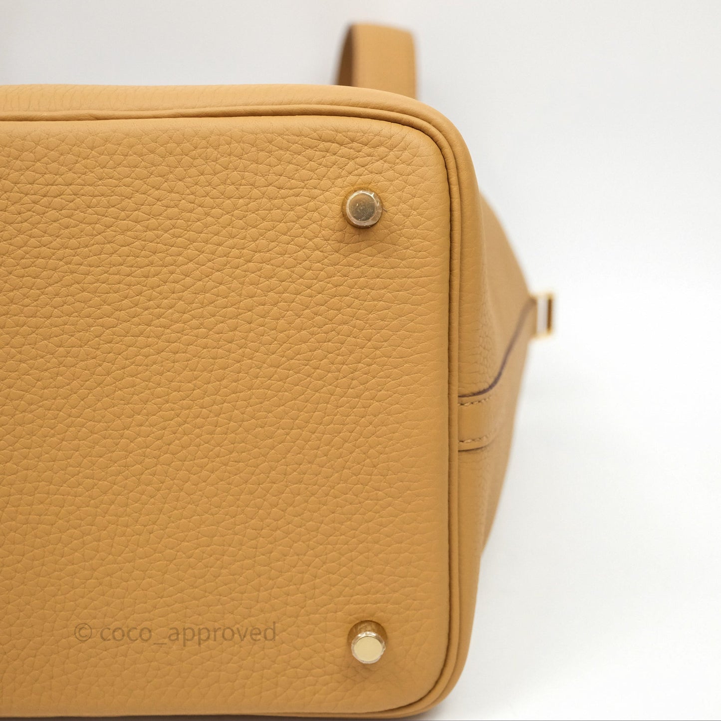 Hermès Picotin 22 Biscuit 48 Clemence Gold Hardware