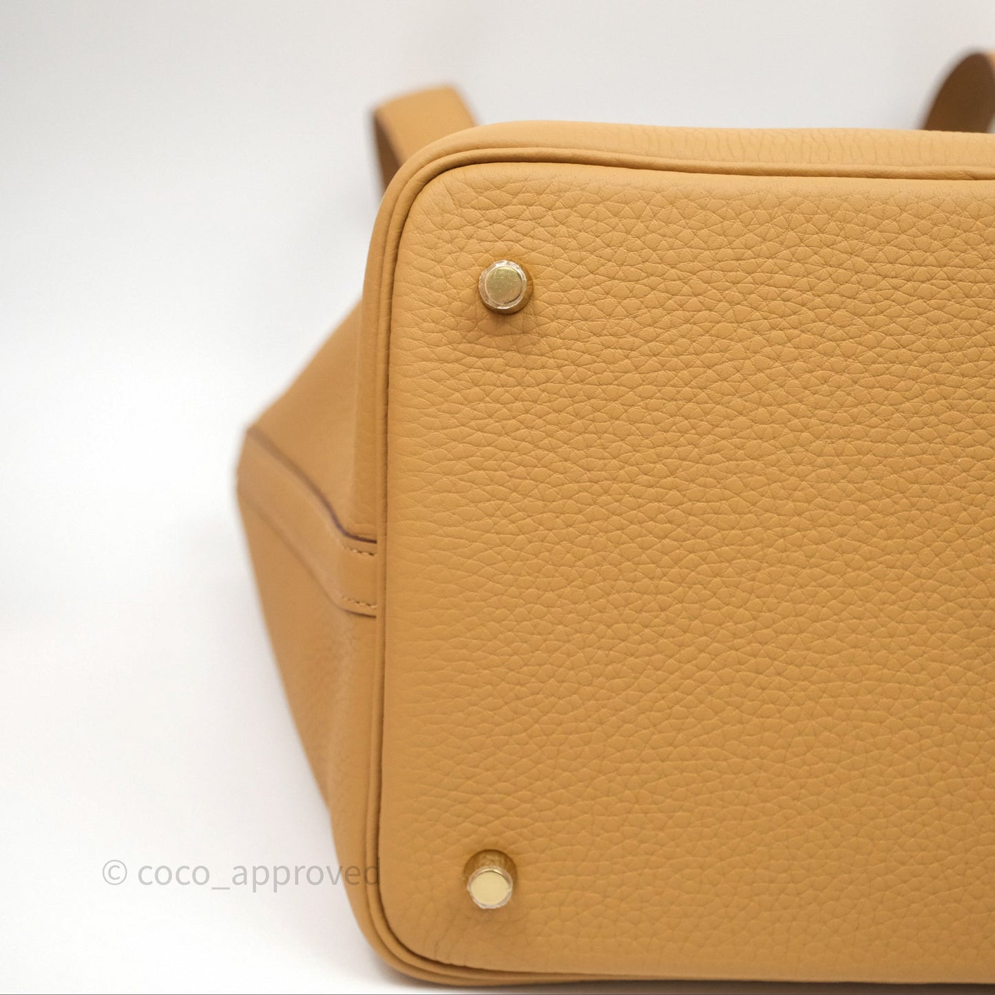 Hermès Picotin 22 Biscuit 48 Clemence Gold Hardware