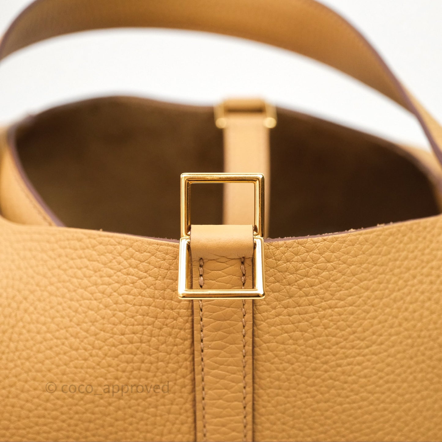 Hermès Picotin 22 Biscuit 48 Clemence Gold Hardware
