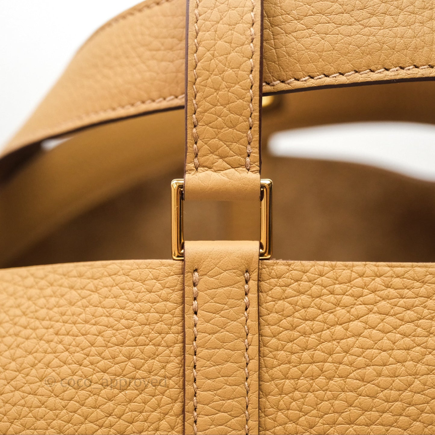 Hermès Picotin 22 Biscuit 48 Clemence Gold Hardware