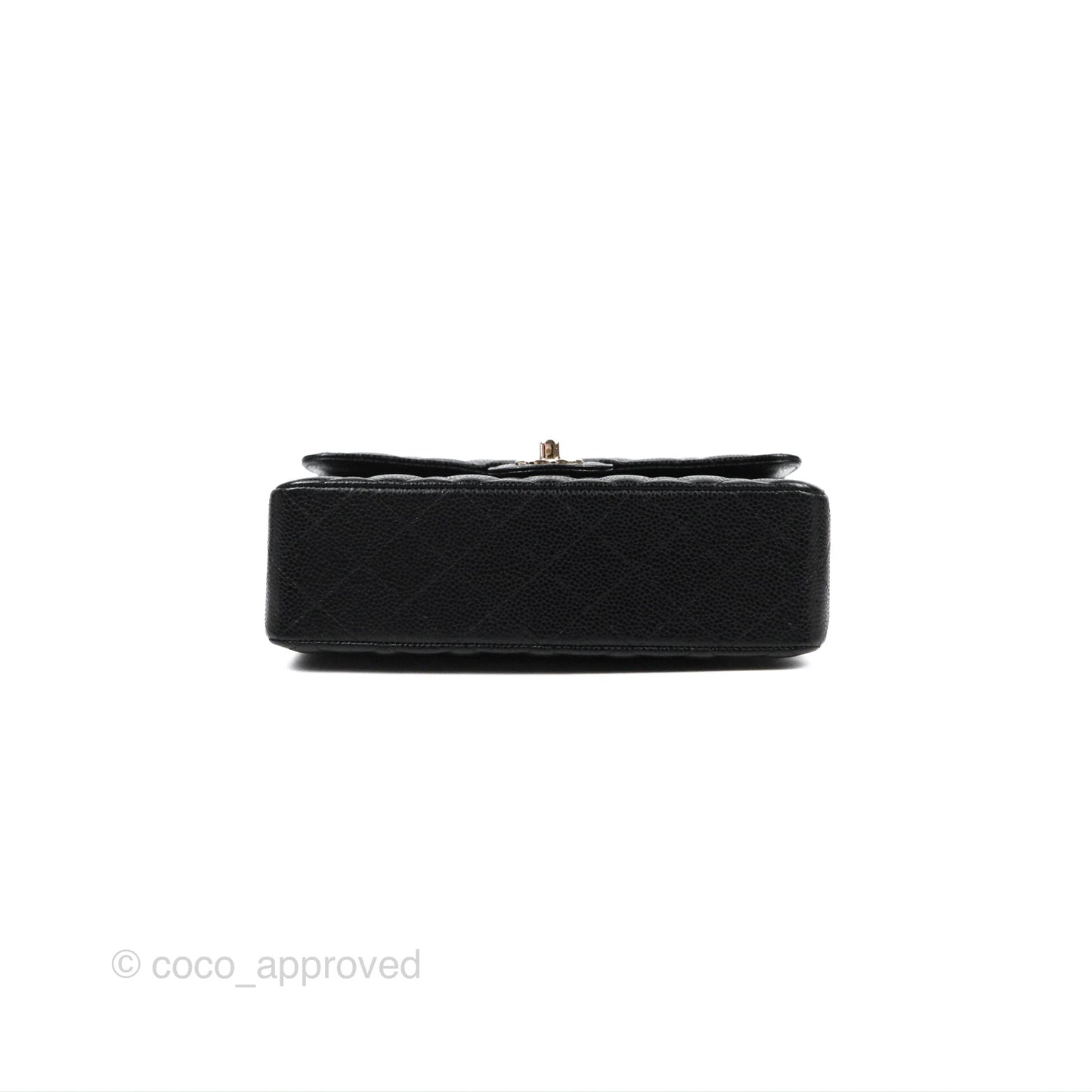 Chanel Small Classic Flap Quilted Black Caviar Silver Hardware