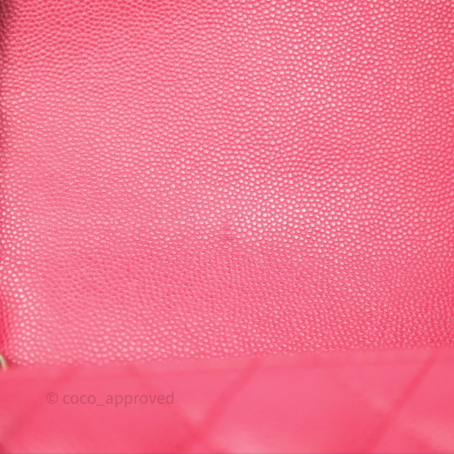 Chanel Quilted Mini Square Pink Caviar Gold Hardware
