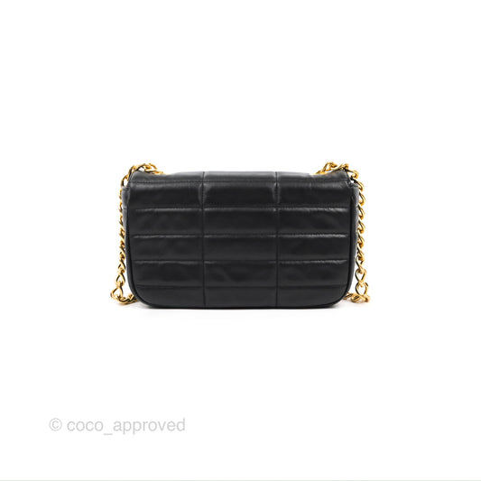 Celine Matelasse Monochrome Celine Shoulder Bag Black Quilted Goatskin