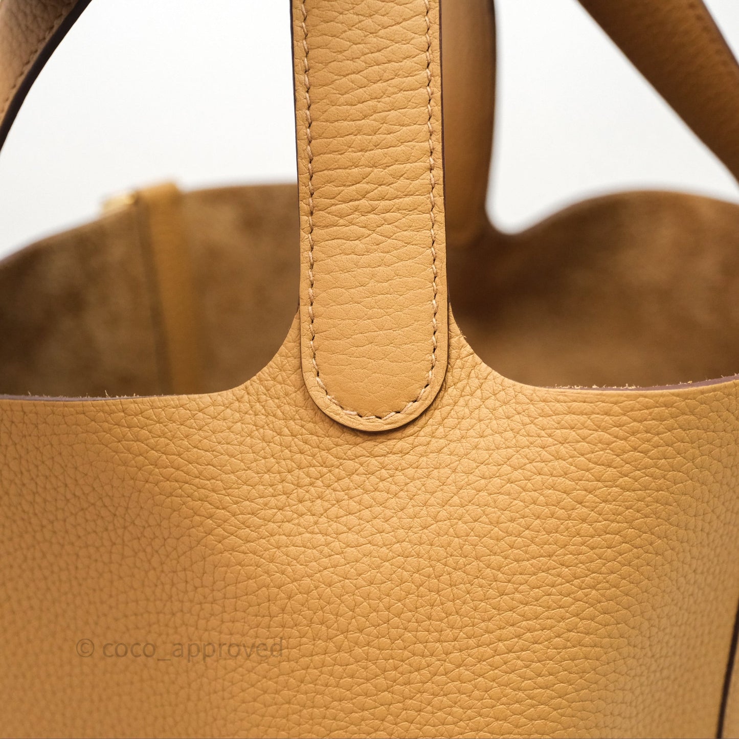 Hermès Picotin 22 Biscuit 48 Clemence Gold Hardware