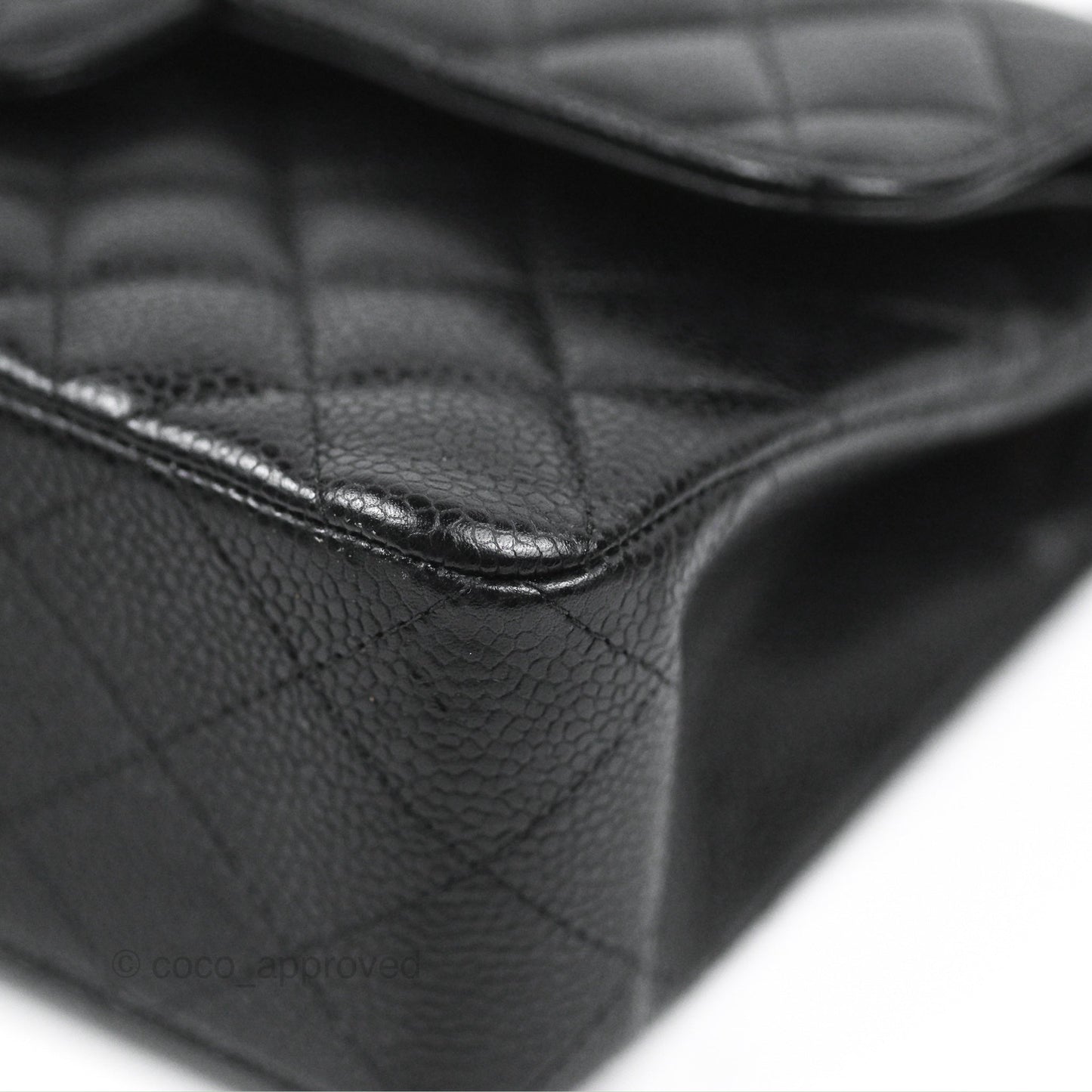 Chanel Small Classic Flap Quilted Black Caviar Silver Hardware
