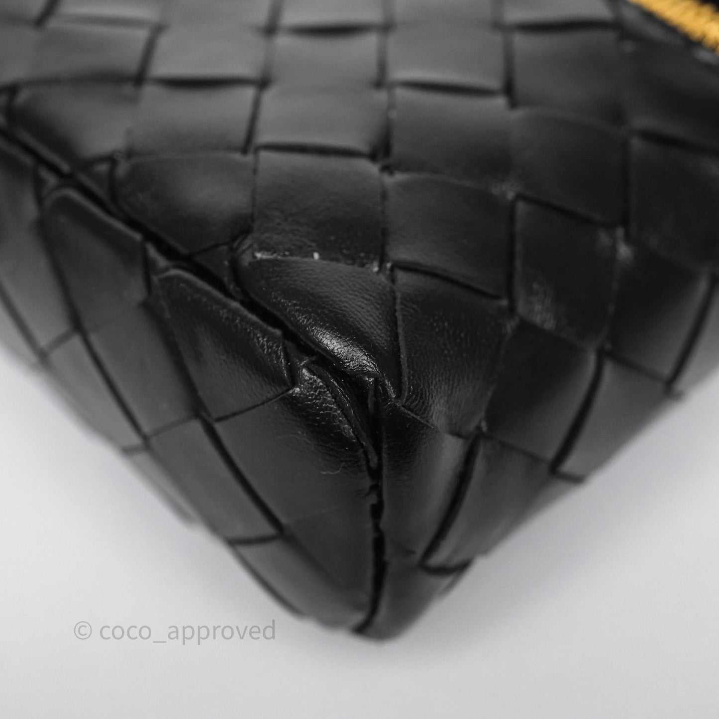 Bottega Veneta Bang Bang Vanity Case Black Intrecciato Calfskin